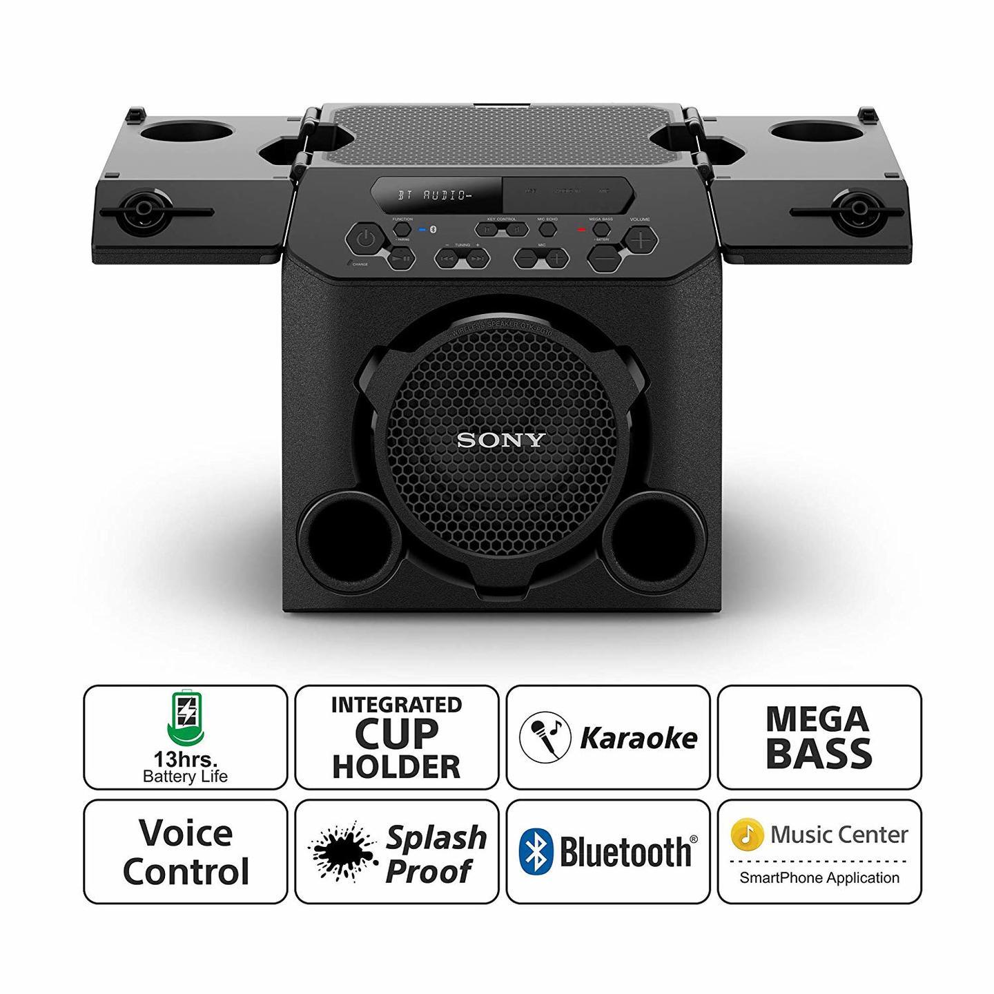 Sony GTK-PG10 Wireless Party Speaker with Built-in Battery -Black