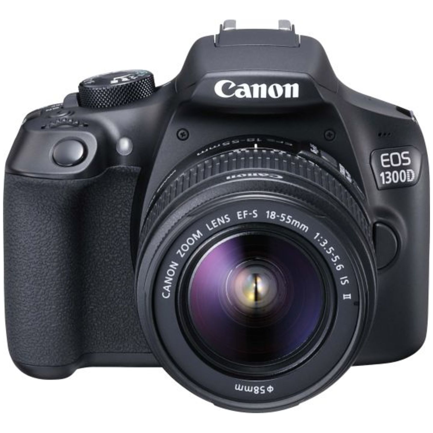 Canon EOS 1300D EF S18-55mS55-250mm IS II Lens DSLR Camera with 16GB Card and Carry Case Black