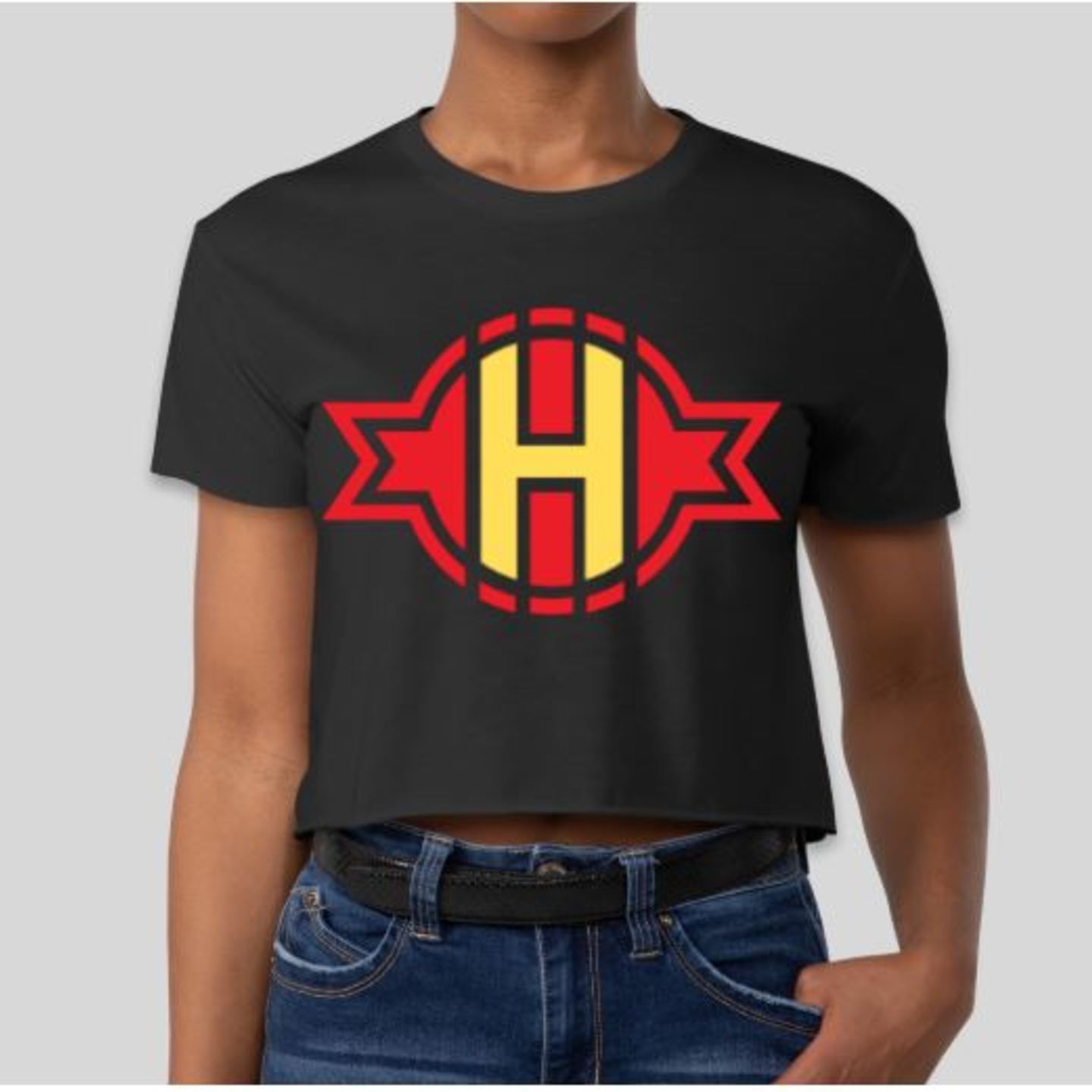 HIPMUSIC. Womens Crop Tshirt