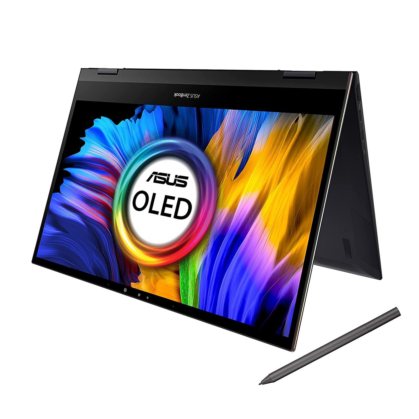 ASUS ZenBook Flip S OLED, Intel Evo Core i7-1165G7 11th Gen, 13.3-inch UHD Touch Thin & Light 2-in-1 Laptop (16GB/1TB SSD/Windows 10/Office 2019/Iris X Graphic/Z Black/1.2kg ), UX371EA-HL701TS