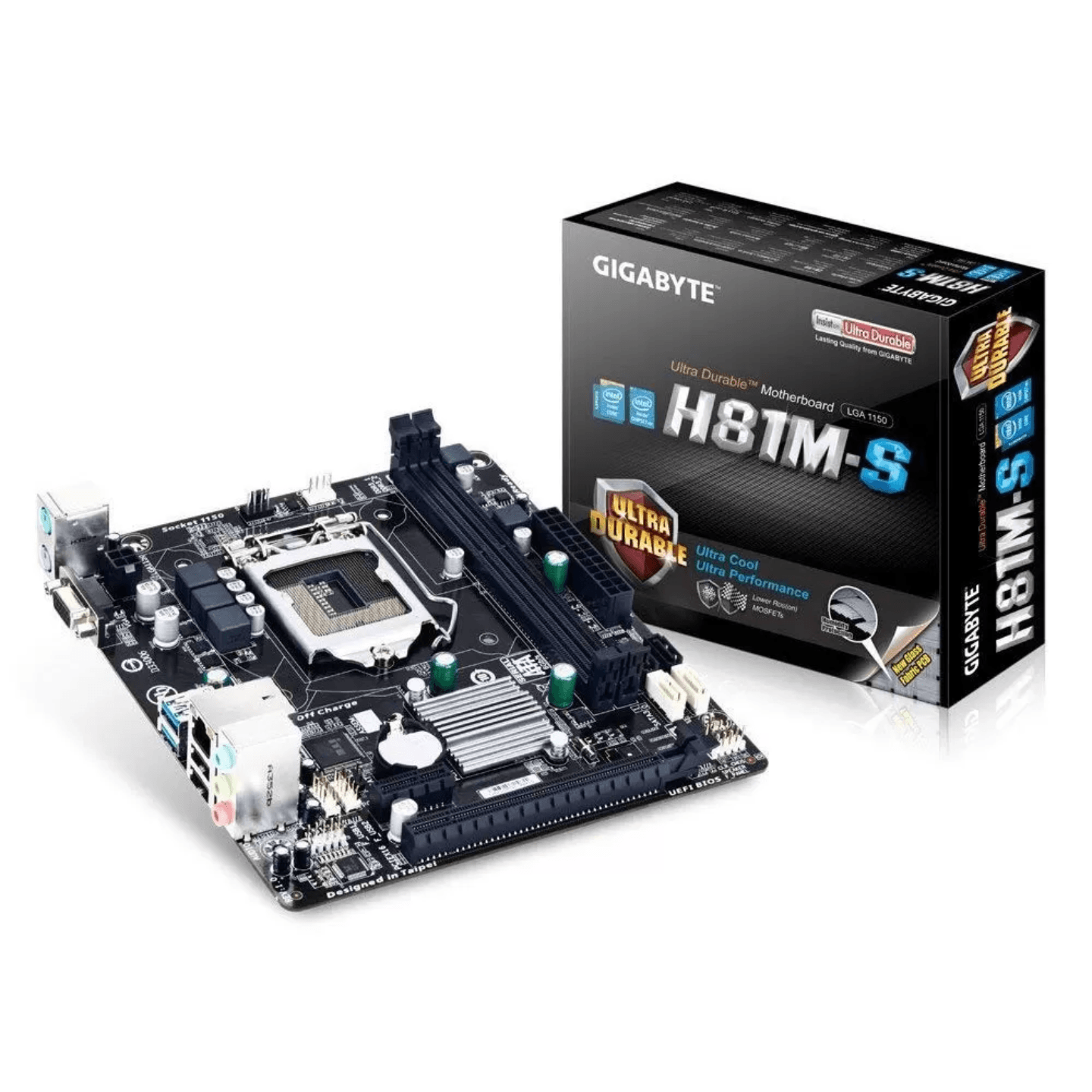 Gigabyte GA-H81M-S Ultra Durable Motherboard For Intel 4th Gen Processors - LGA1150 Socket