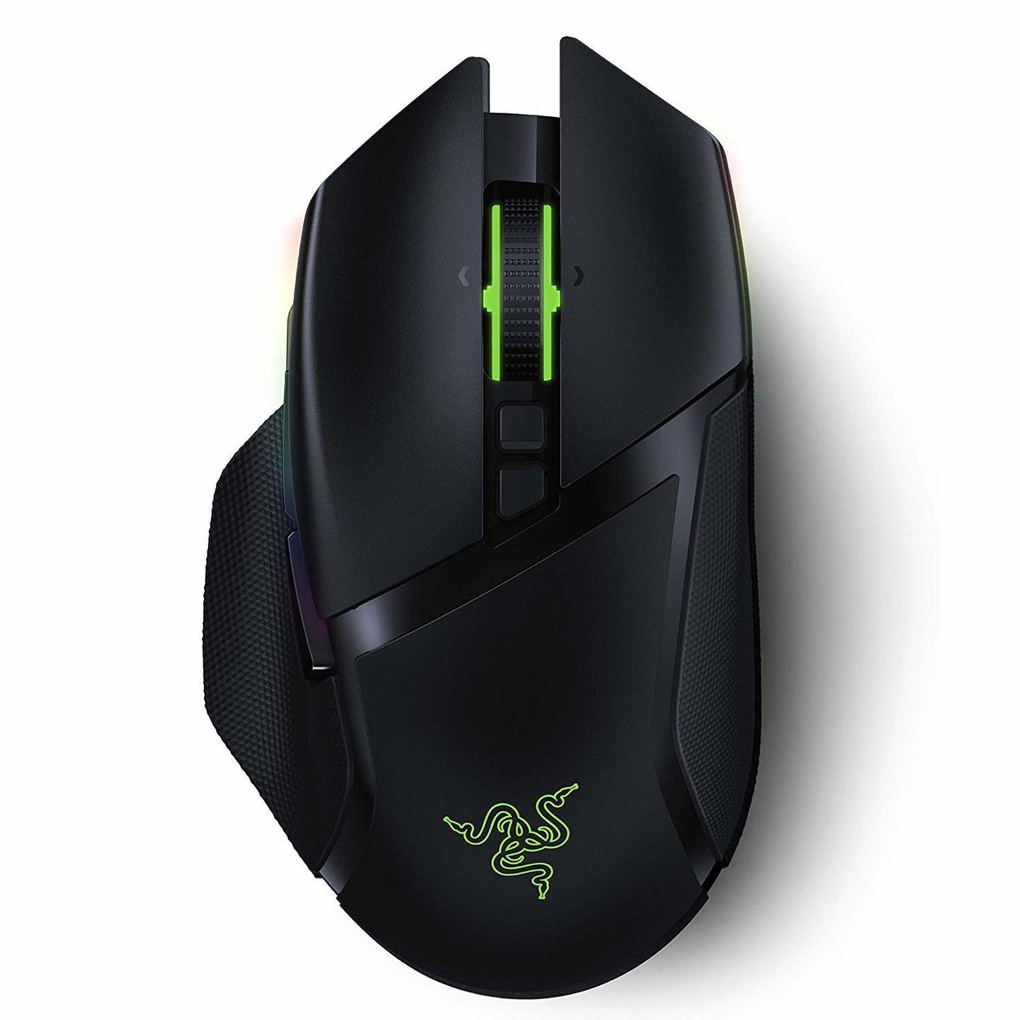 Razer Basilisk Ultimate Wireless Gaming Mouse with Charging Dock | 11 Programmable Buttons | 20,000 DPI Optical Sensor - Chroma RGB Lighting - Classic Black 