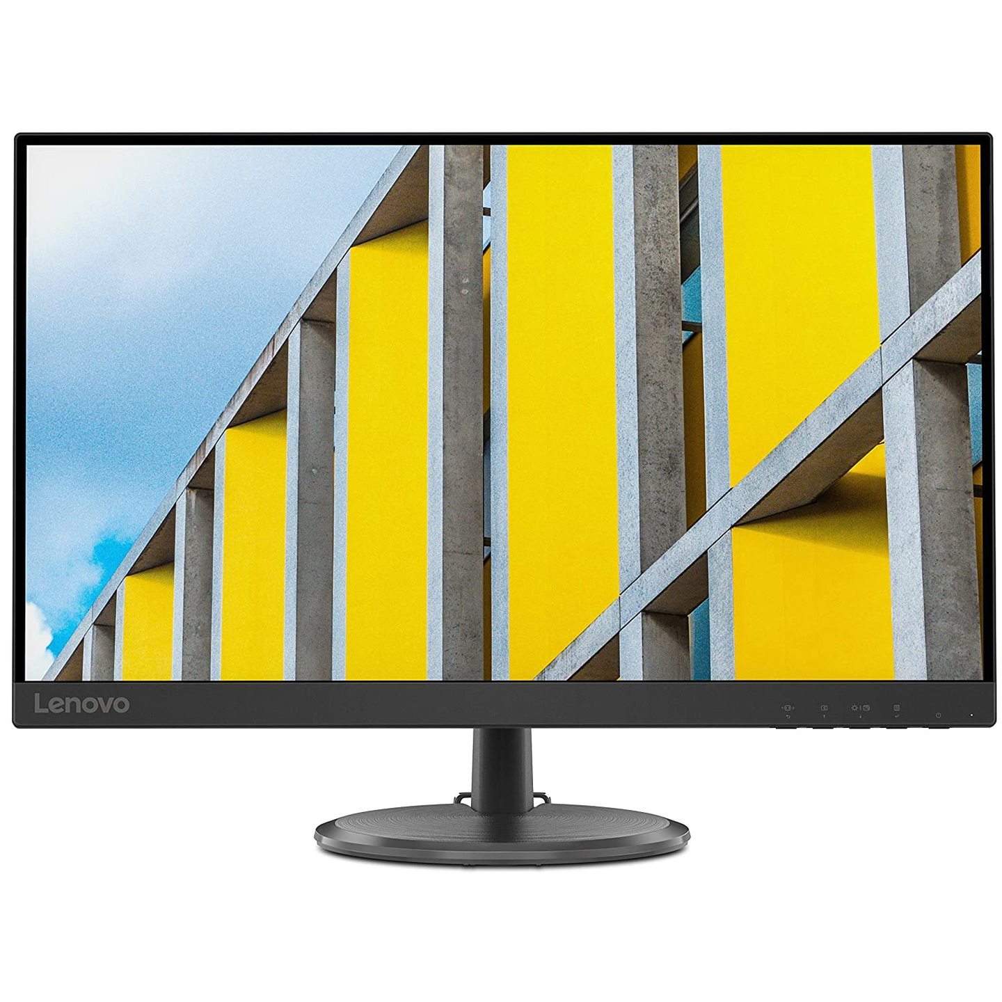 Lenovo D-Series 27" (68.6cm) FHD VA Near Edgeless Monitor | 16.7 million colors, 3000:1 contrast ratio, 250 nits, 75Hz, 4ms, AMD FreeSync, HDMI, VGA, Tilt, VESA Mount, TUV Eye Comfort - D27 -30