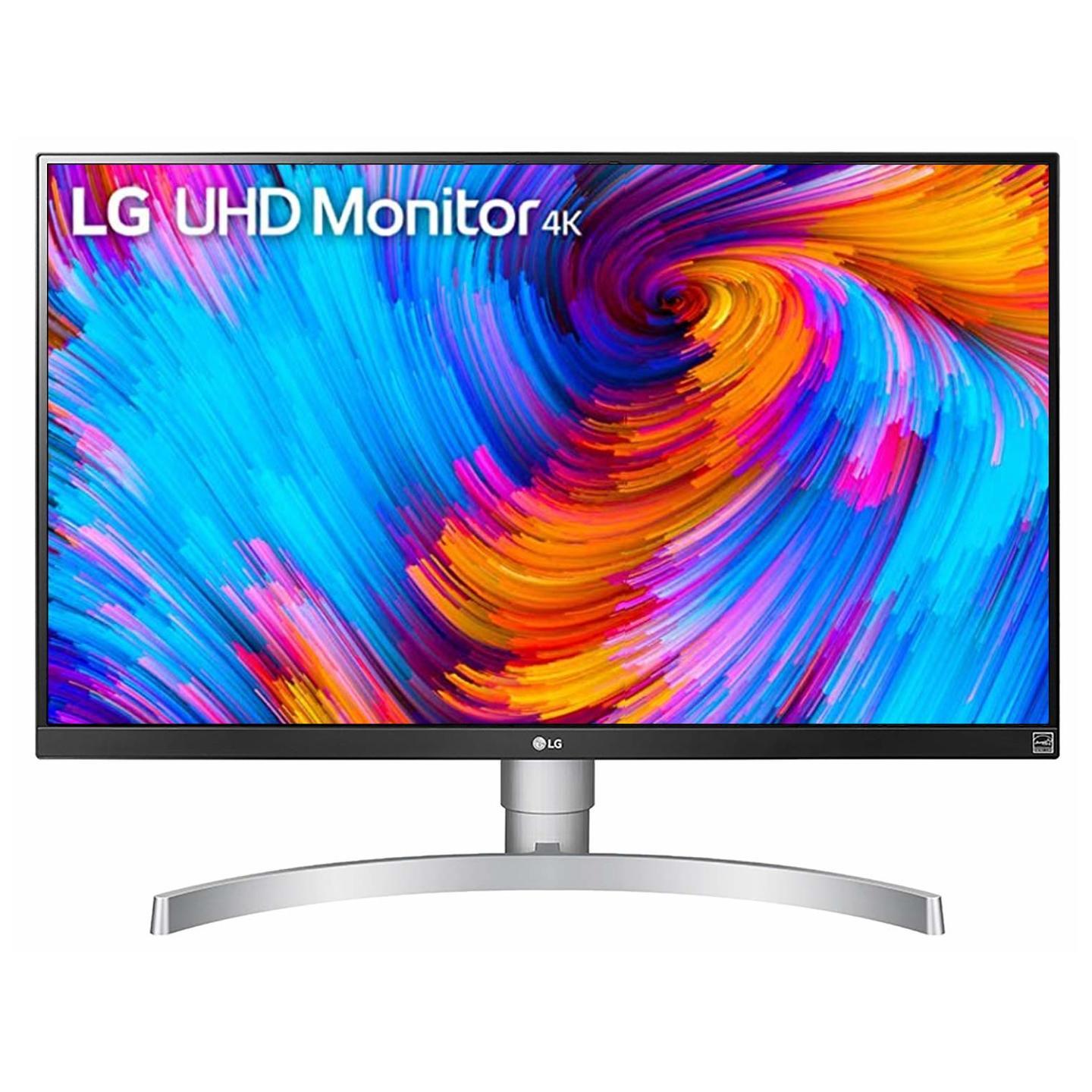 LG 68.58 cm (27 in) 4K-UHD (3840 x 2160) VESA Display HDR 400 Monitor with IPS Panel, Radeon FreeSync, Height/Pivot/Tilt Adjustable Stand, HDMI x 2, DisplayPort - 27UL650 (White)