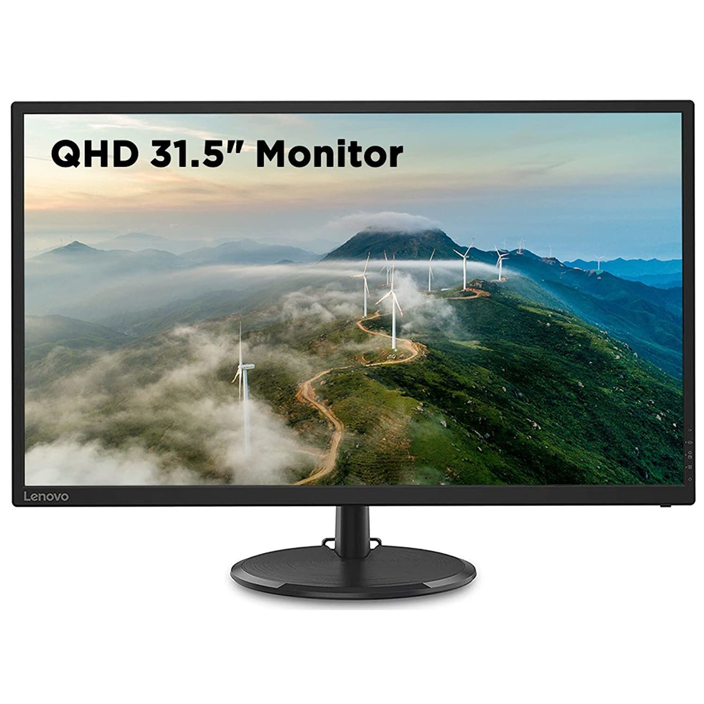 Lenovo D-Series 31.5" (80cm) 2K QHD IPS Monitor | 1.07 Billion Colors, 75Hz, 4ms, AMD FreeSync, HDMI, DP, Tilt, VESA Wall Mount, TUV Certified Eye Comfort - D32q-20