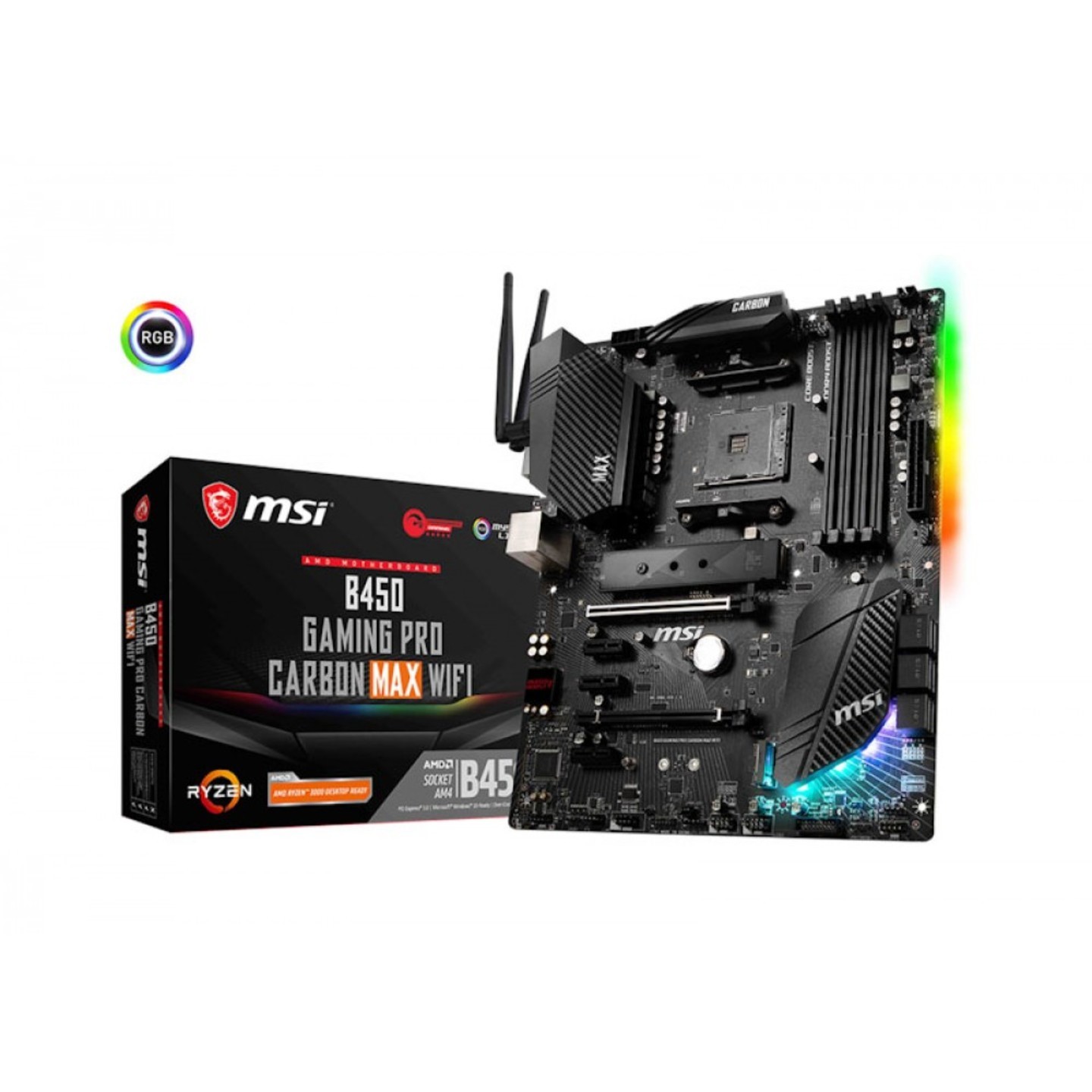 MSI B450 GAMING PRO CARBON MAX WIFI MOTHERBOARD