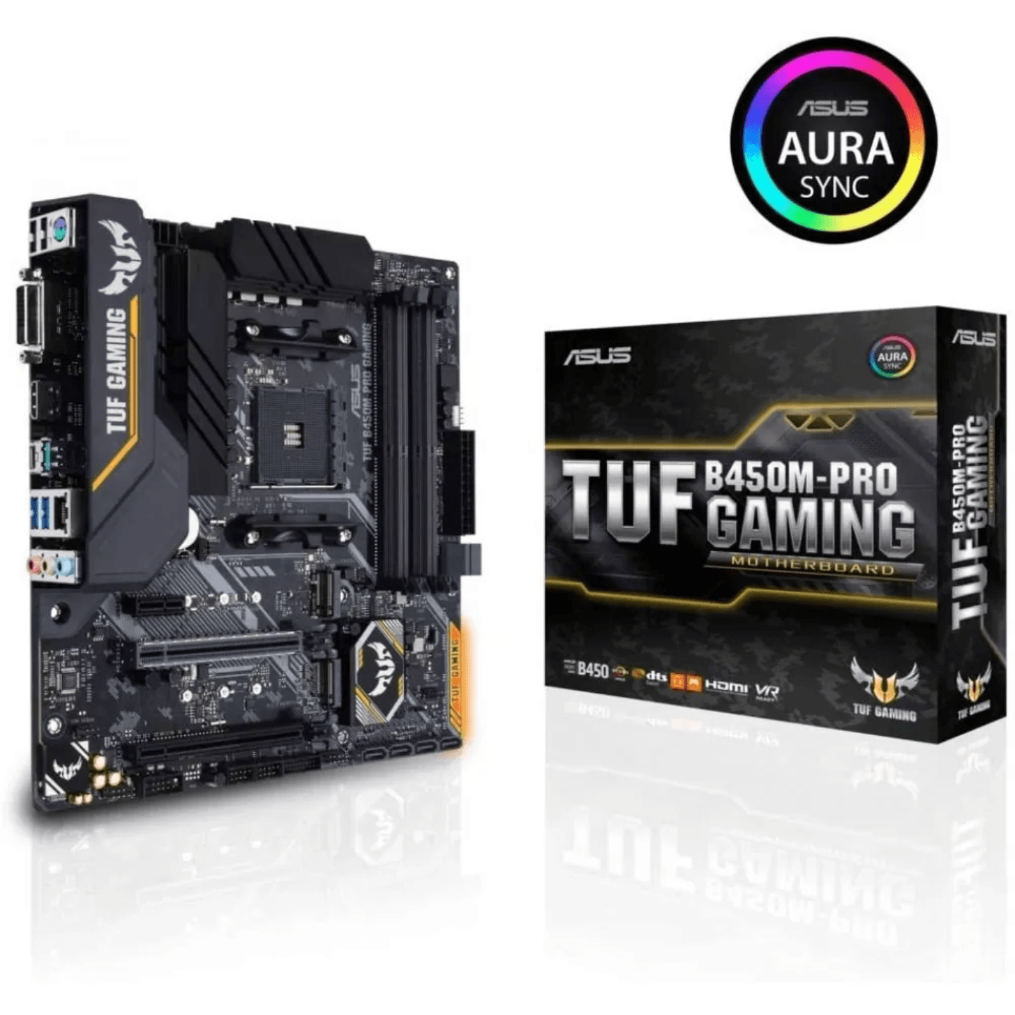 Asus TUF B450M-PRO GAMING MATX AMD Motherboard - AM4 Socket For Ryzen 1st/ 2nd Gen/ Athlon Processors