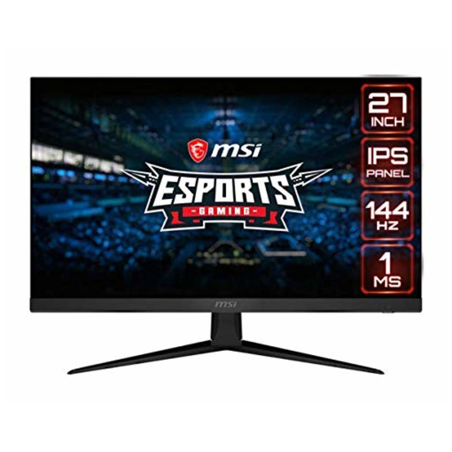 MSI Optix G271-68.58 cm (27 Inch) IPS Gaming Monitor - Full HD - 144hz Refresh Rate - 1ms Response Time - for AMD Freeync Esports