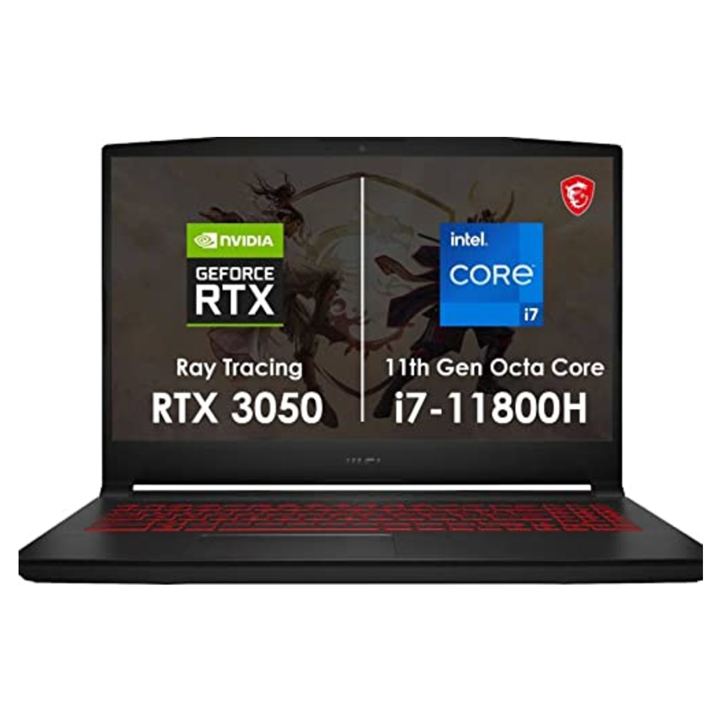 MSI Katana GF66 Core i7 11th Gen - (16 GB/1 TB SSD/Windows 10 Home/4 GB Graphics/NVIDIA GeForce RTX 3050/144 Hz) Katana GF66 11UC-628IN Gaming Laptop (15.6 inches, Black, 2.25 kg)