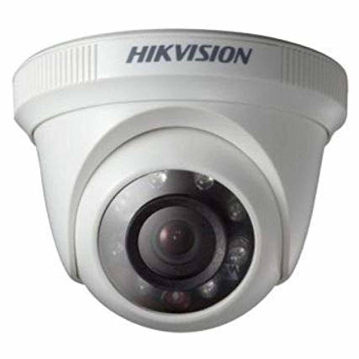 DS-2CE5AC0T-IRP\ECO HIKVISION DS-2CE5ACOT-IRP/ECO 1 MP 720p HD IR Night Vision CCTV Dome Camera , White