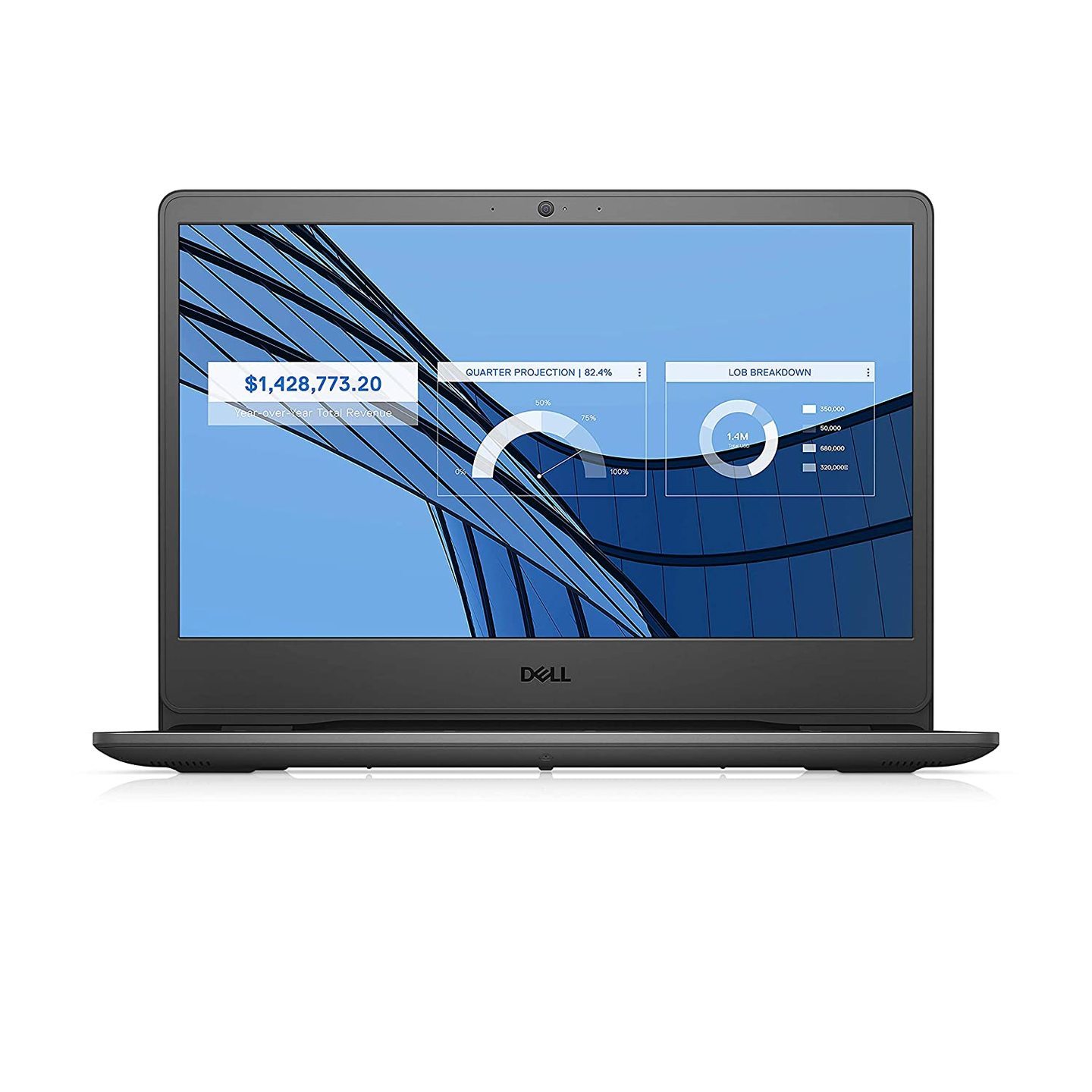 Dell 14 (2021) Thin & Light i3-1005G1 Laptop, 4Gb RAM, 1TB HDD + 256GB SSD, 14” (35.56 Cms) FHD AG Display, Win 10 + MSO, Black (Vostro 3401, D552151WIN9BE)