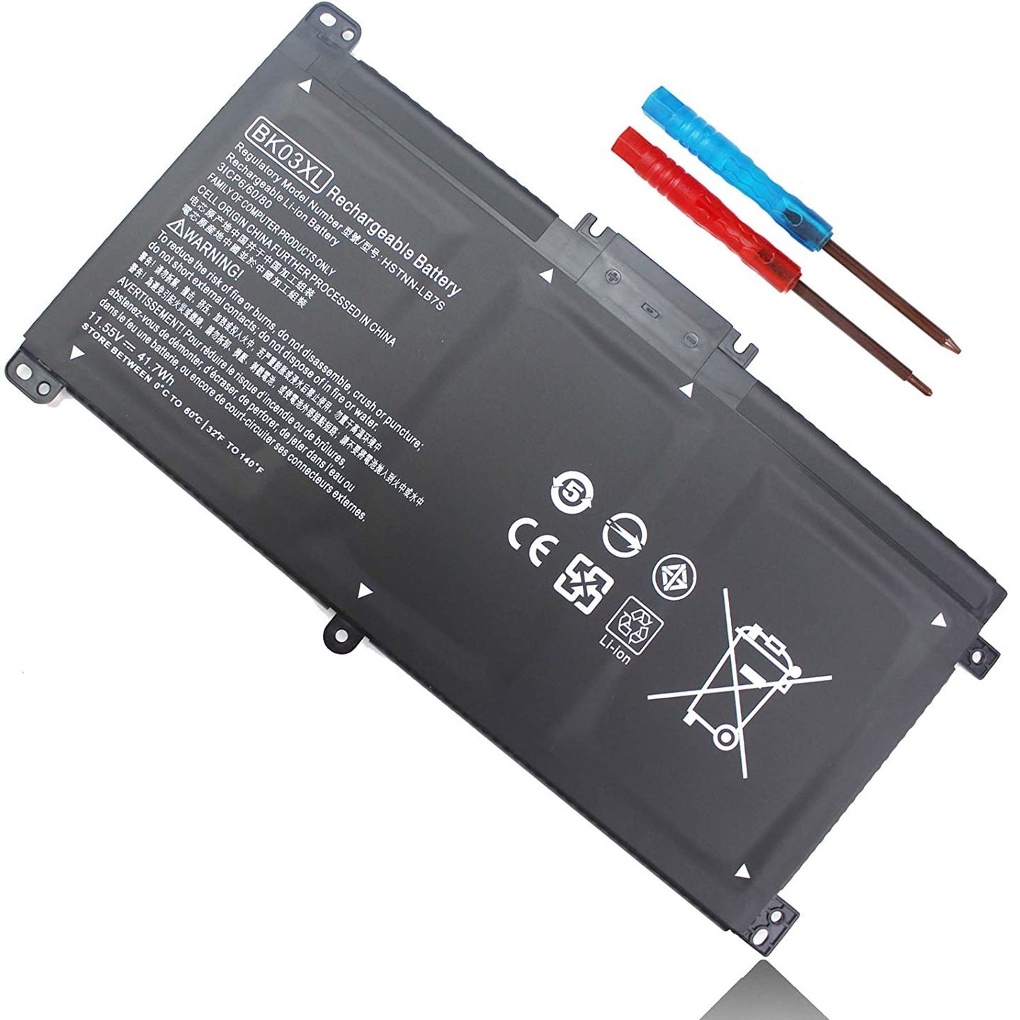 BK03XL Battery for HP Pavilion X360 14-BA000 14M-BA000 14m-ba011dx 14m-ba013dx 14m-ba015dx 14m-ba114dx 14-ba253cl 14-ba125cl 14-ba175nr 14-ba051cl 916366-421 916366-541 916811-855 HSTNN-LB7S UB7G