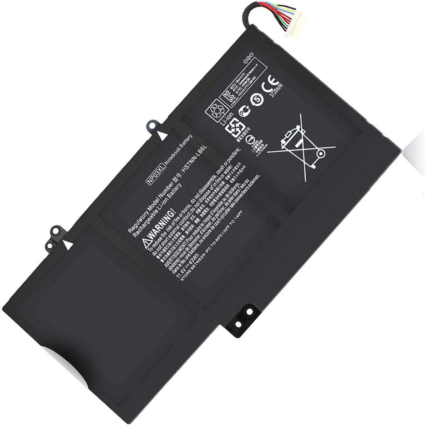 NP03XL Notebook Battery for HP Pavilion X360 13-A010DX 13-A110DX 13-A012DX Envy 15-U010DX 15-U337CL HSTNN-LB6L TPN-Q146 TPN-Q147 TPN-Q148 TPN-Q149 760944-421