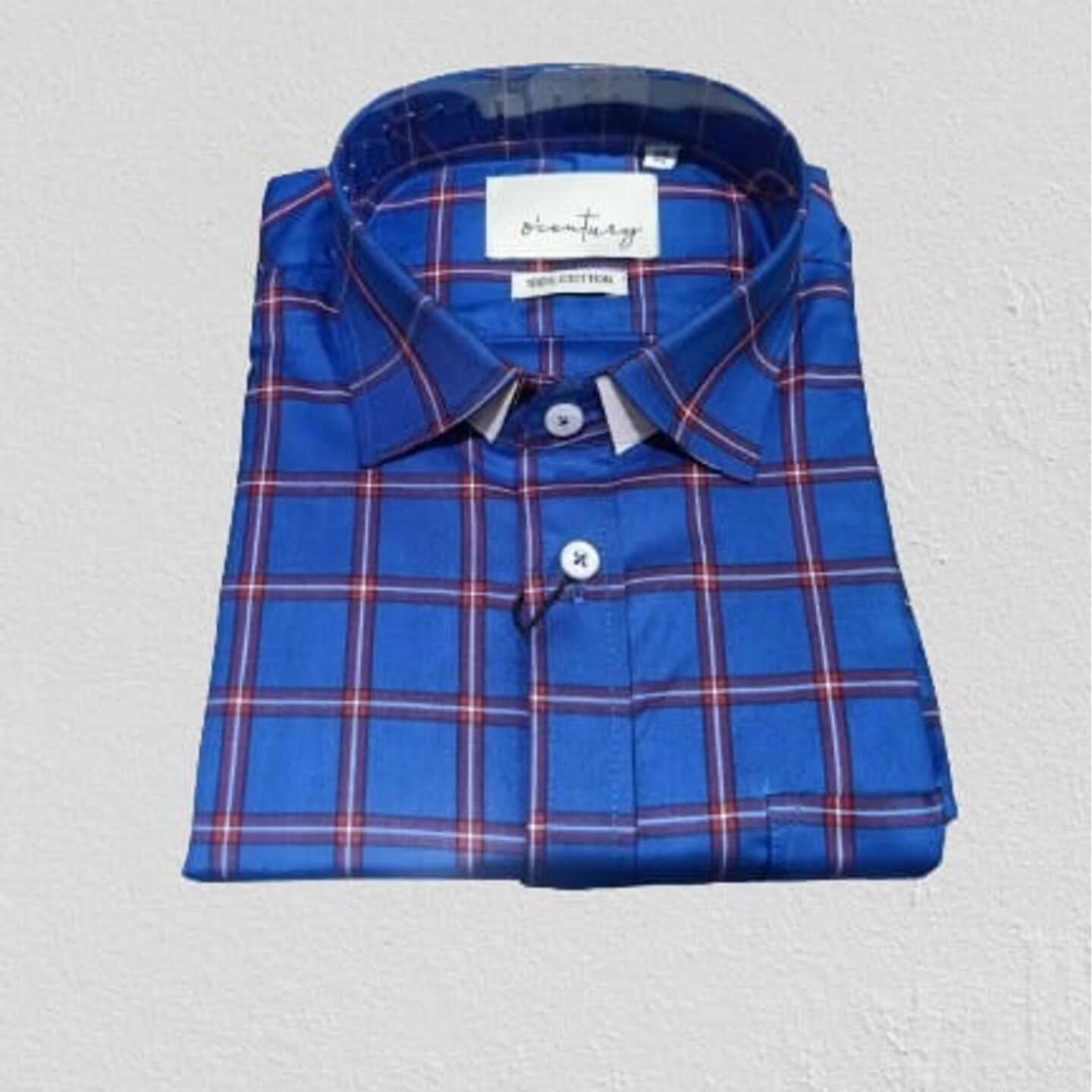 DARK BLUE CHECKS SHIRT 