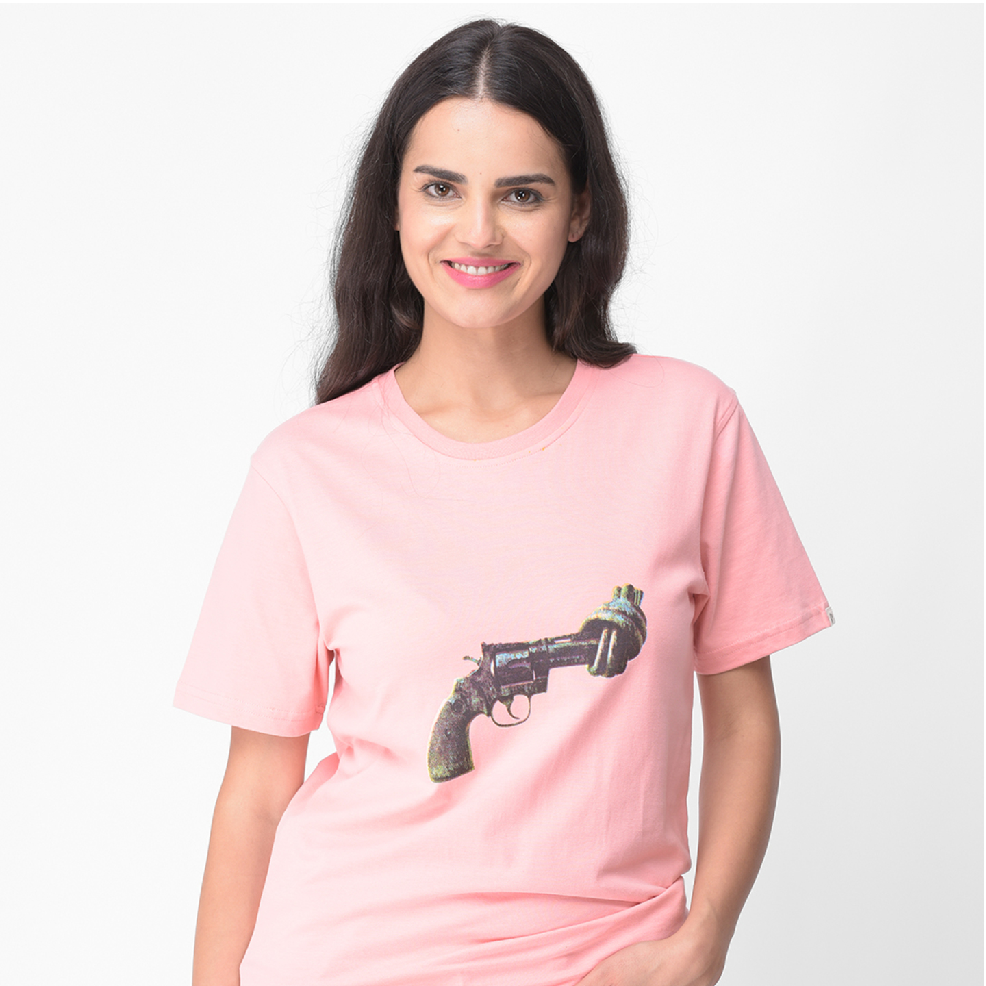 Organic T-Shirt  Skin and Environment Friendly Tee  Pink  Bear With Me