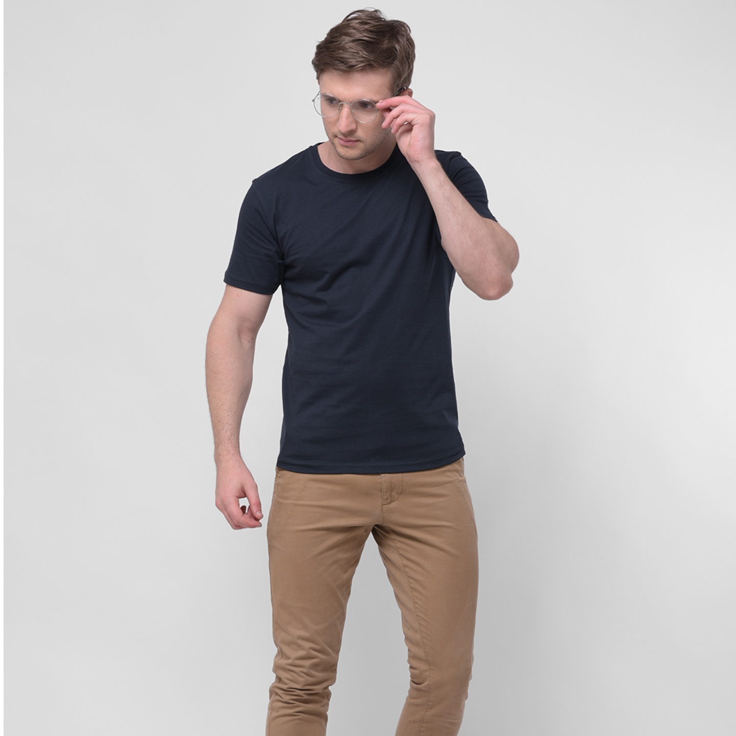 Organic T-Shirt  Skin and Environment Friendly Tee  Navy  Classic Solid Tee