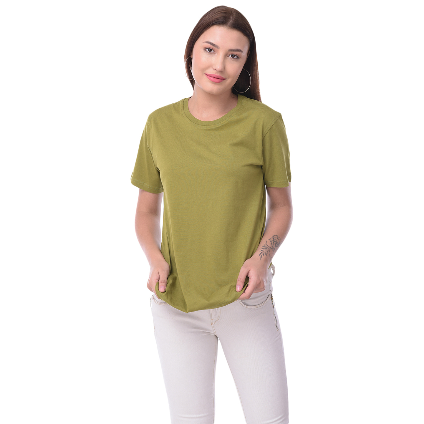 Organic T-Shirt  Skin and Environment Friendly Tee  Olive  Classic Solid Tee