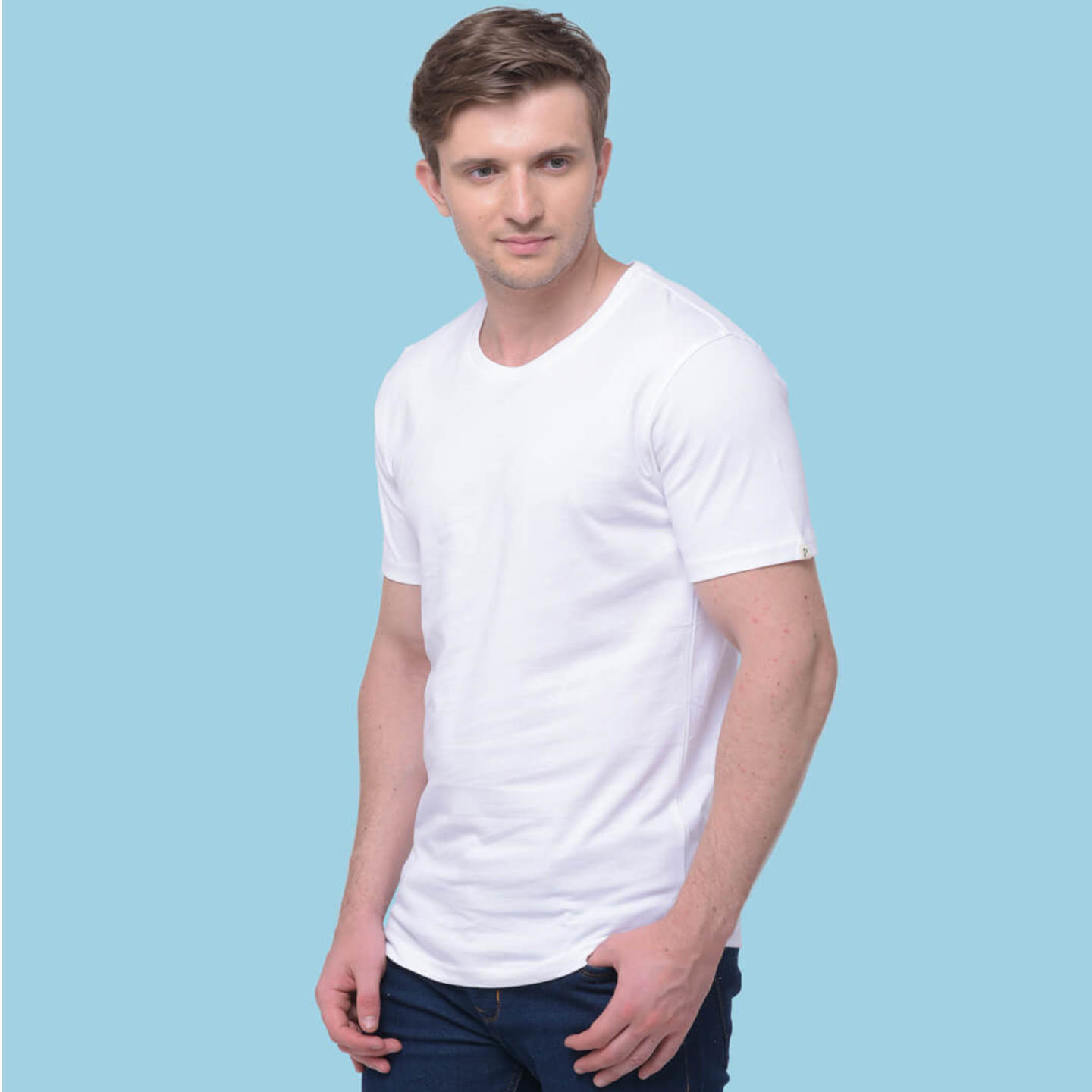 Pulp  Organic T-Shirt  Skin and Environment Friendly Tee  White  Classic Solid Tee