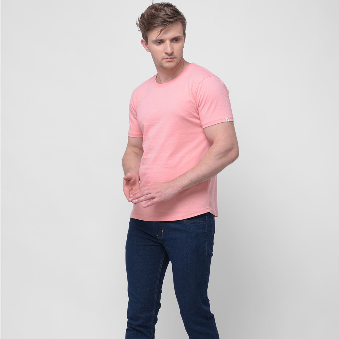 Organic T-Shirt  Skin and Environment Friendly Tee  Pink  Classic Solid Tee