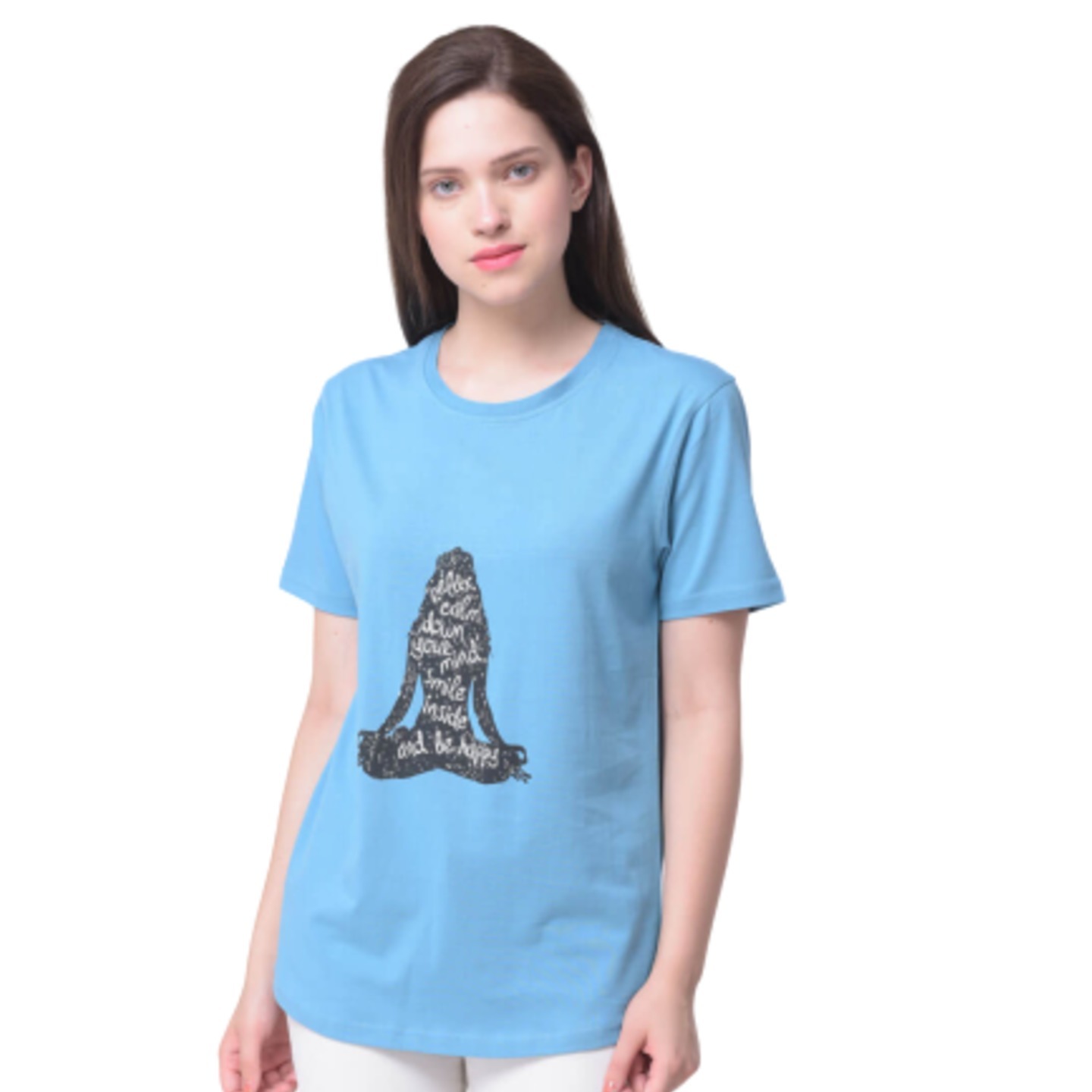 Organic T-Shirt  Skin and Environment Friendly Tee  Teal  Yoginis