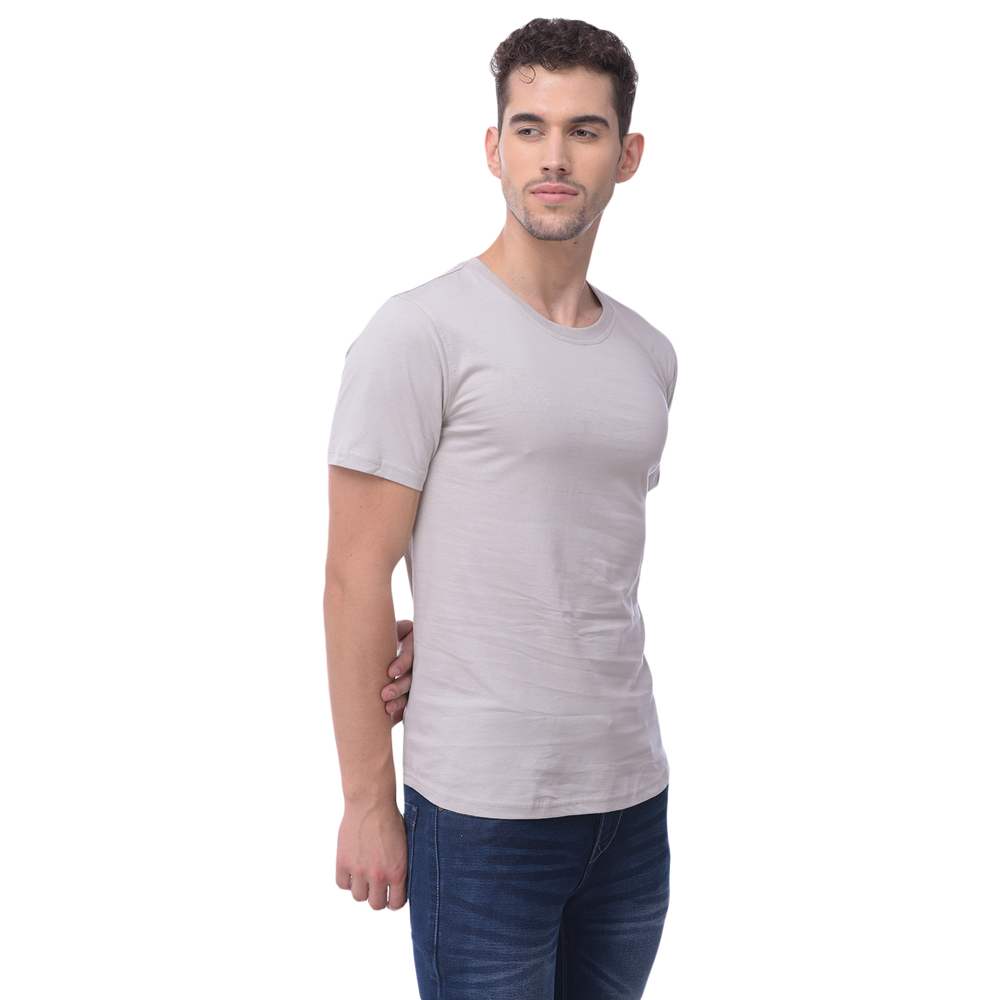 Organic T-Shirt  Skin and Environment Friendly Tee  Gray  Classic Solid Tee