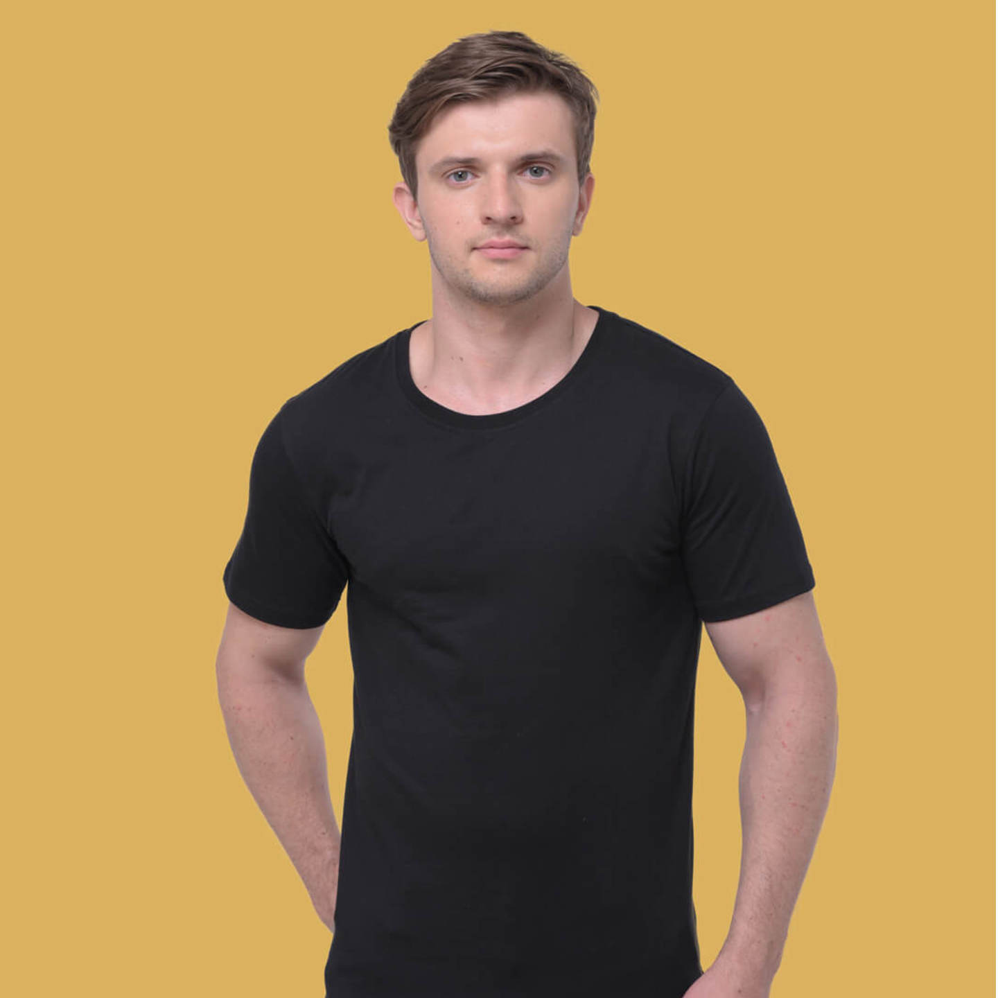 Organic T-Shirt  Skin and Environment Friendly Tee  Black  Classic Solid Tee