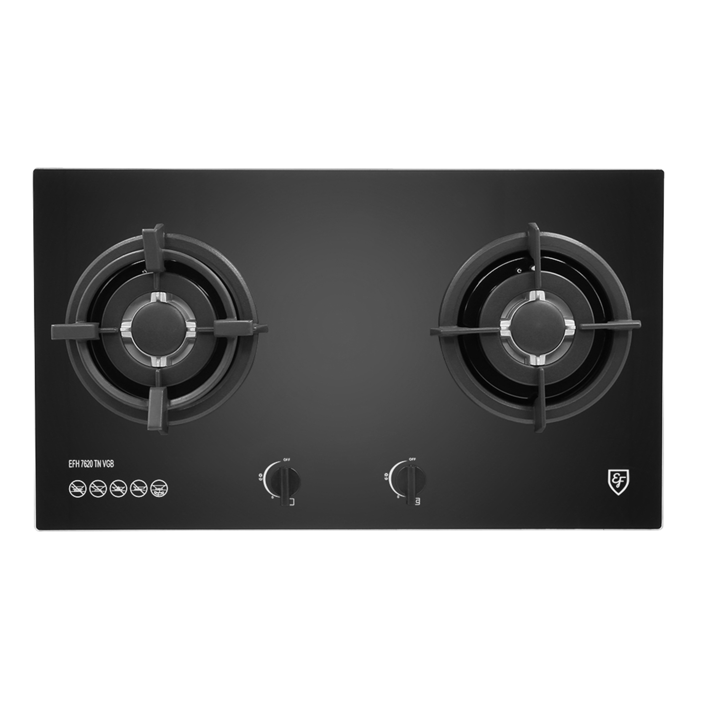 EFH 7620 TN VGB - LPG GAS GLASS COOKER HOB