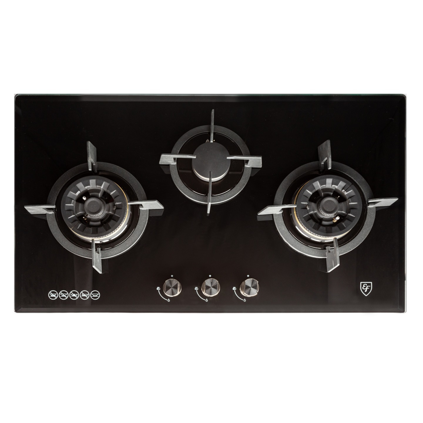 EFH 9733 WT VGB - PUB GAS DUAL FLAME GLASS COOKER HOB