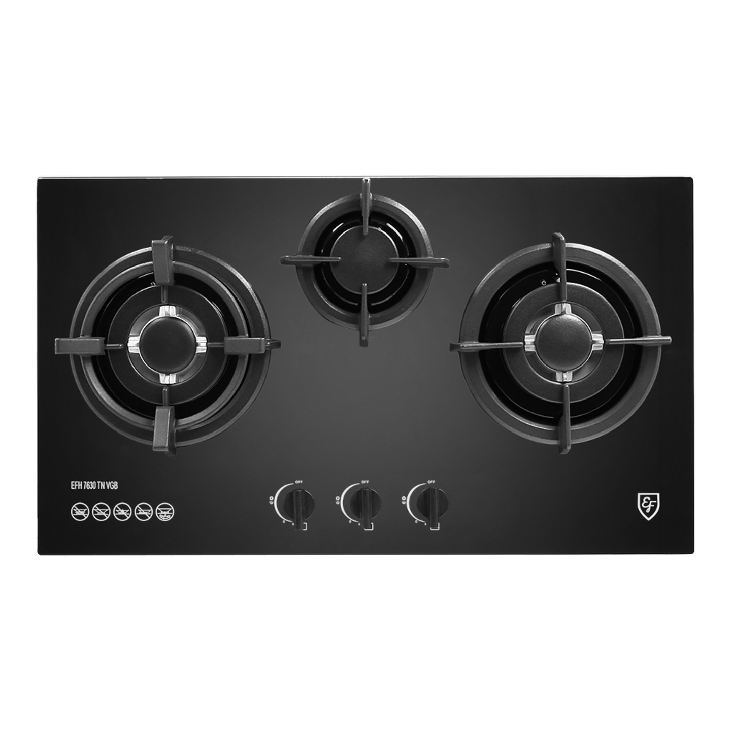 EFH 7630 TN VGB - PUB GAS GLASS COOKER HOB