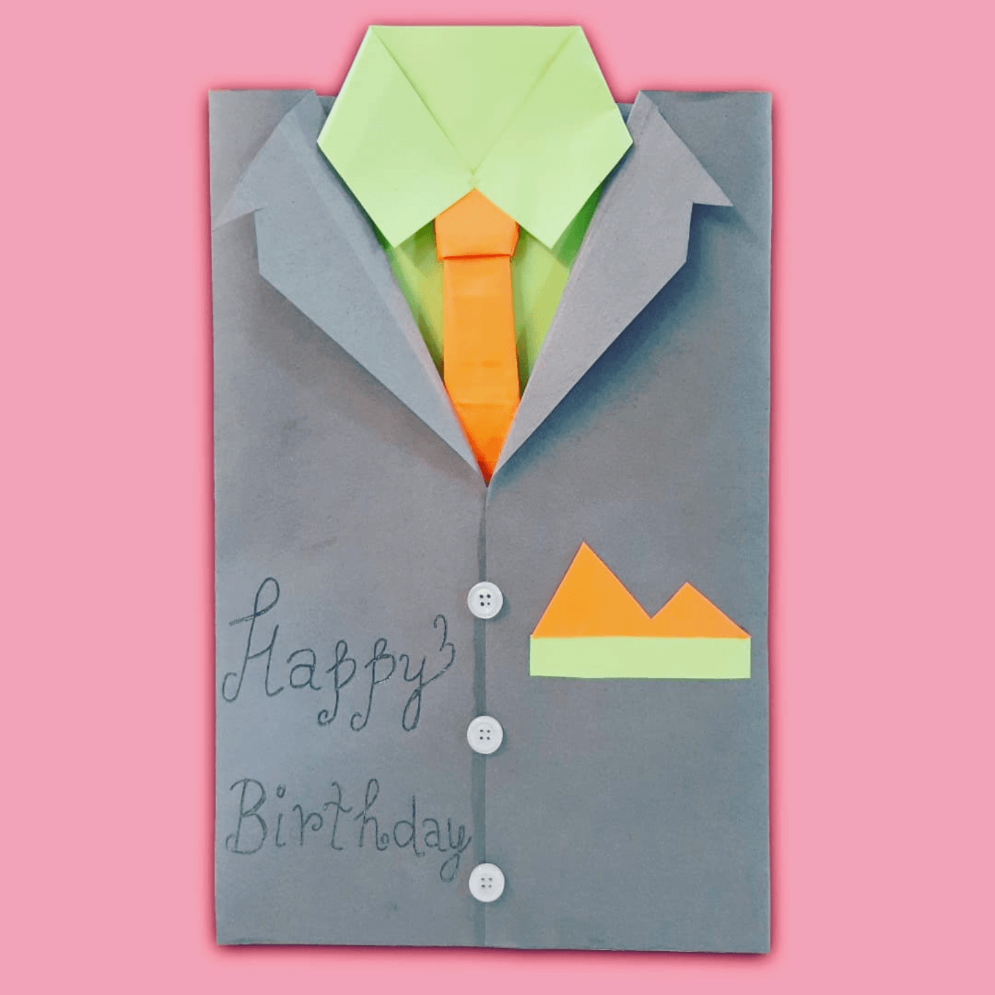 Suited Birthday Card