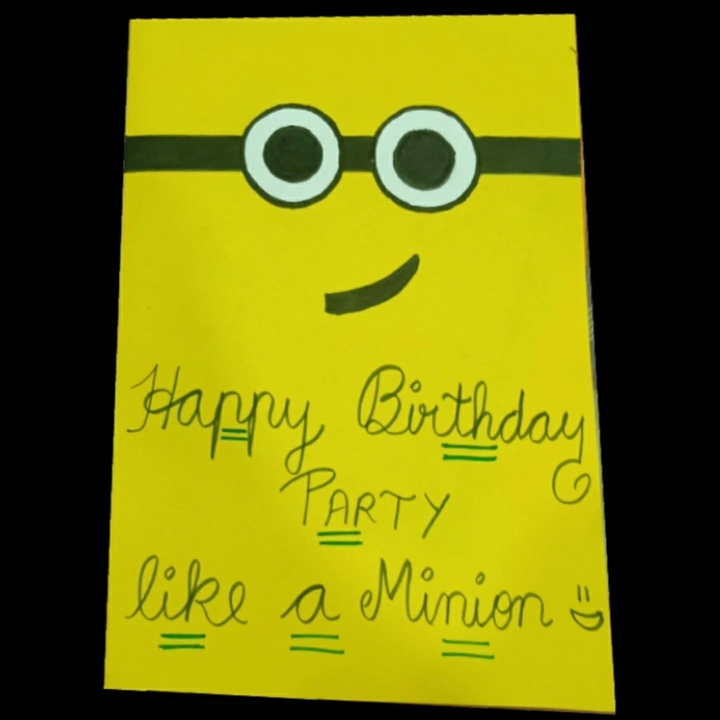 Minion Birthday Card