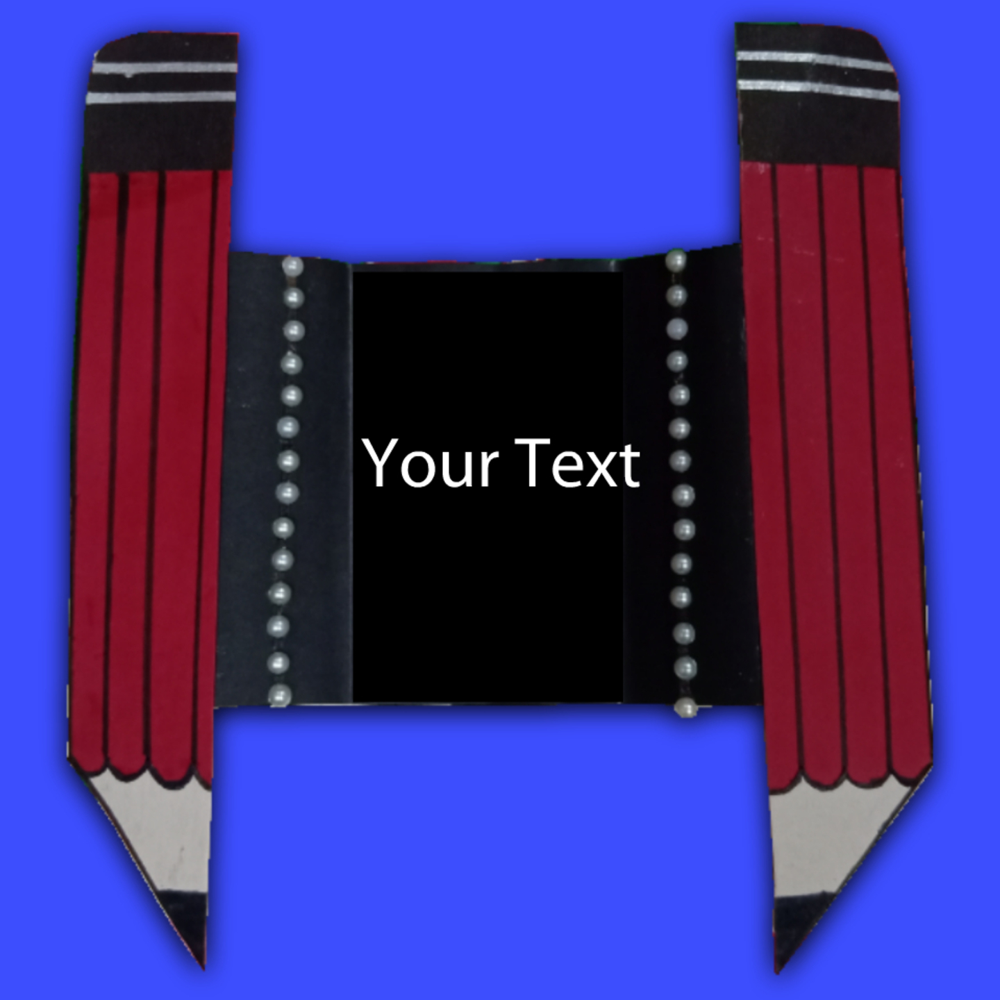 Pencil Shaped Card