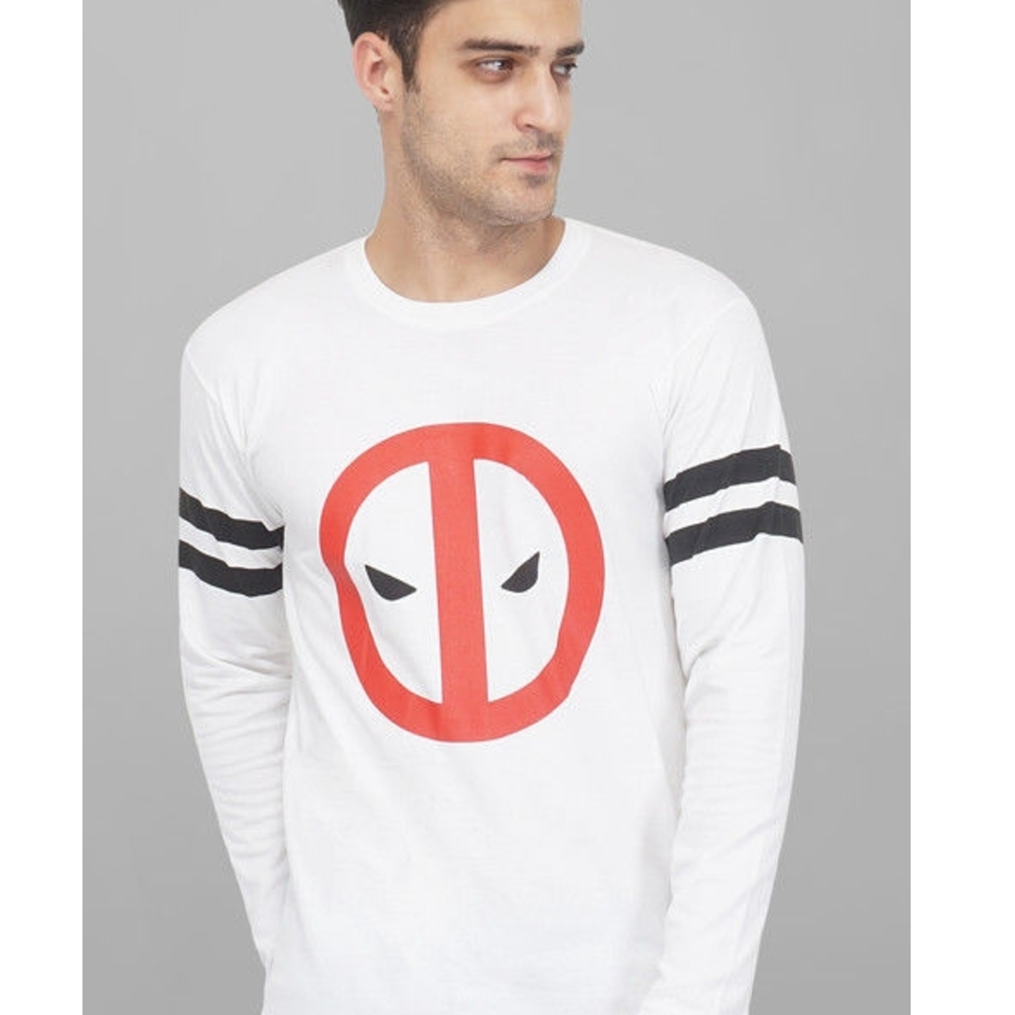 Red Spider Man Emoji Printed Full Sleeve T-Shirt