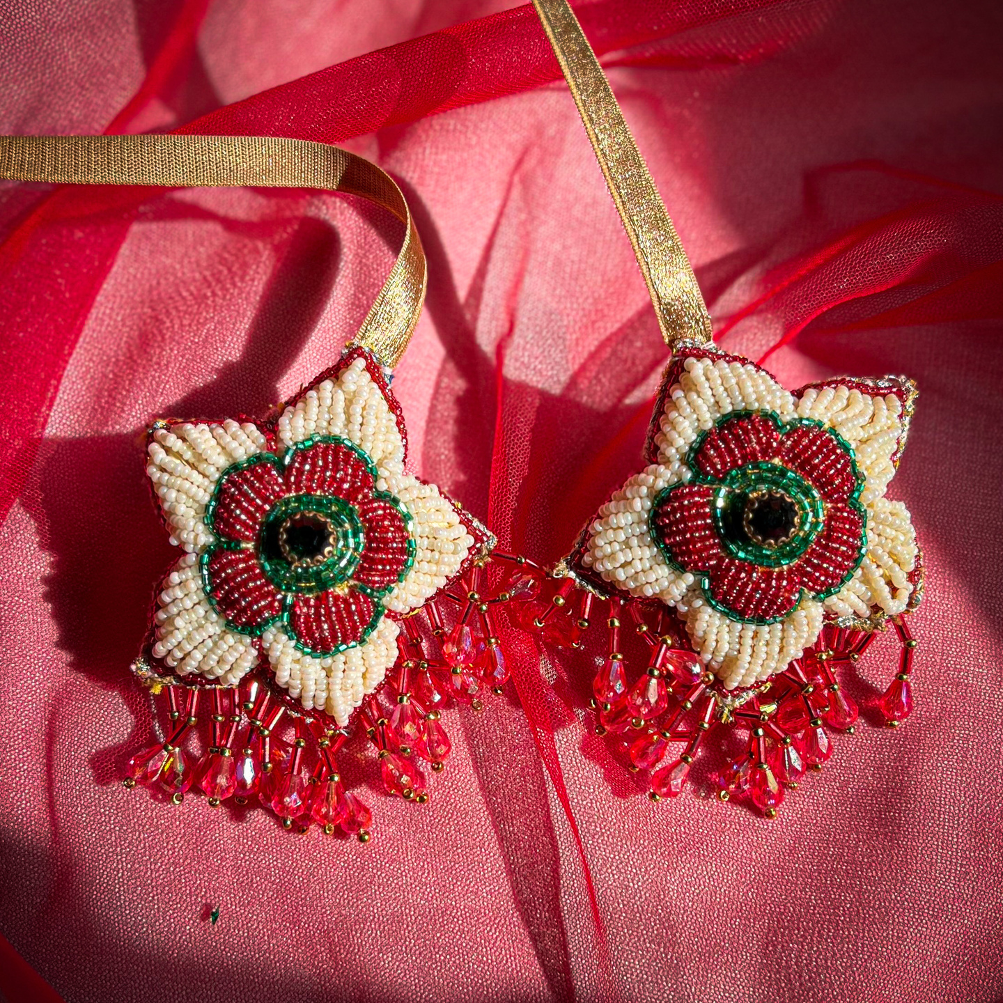 Multi Color Floral Motif Inspired  Latkan