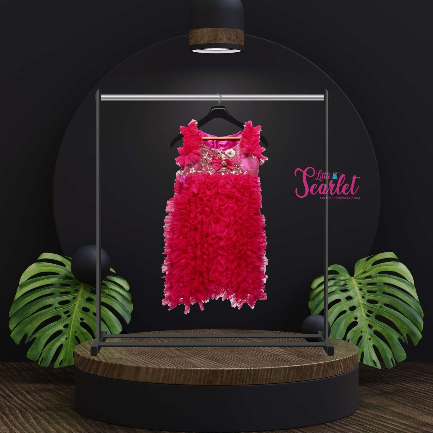 LS-0094 - Pink Ruffle Frock