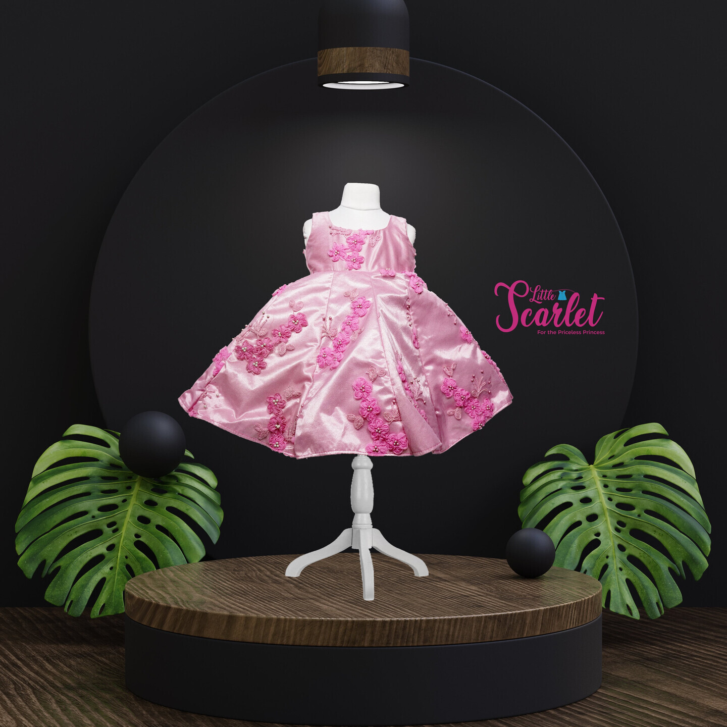 LS-0048 - Pink Floral Frock
