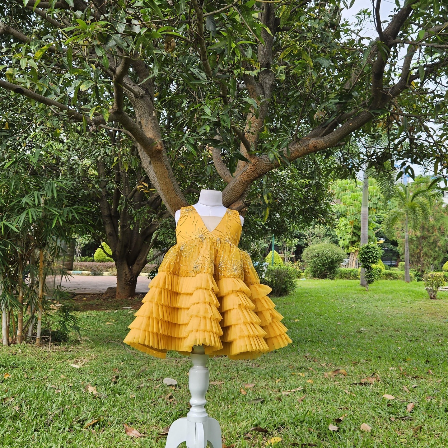 LS-0101 - Yellow Fluffy Frock