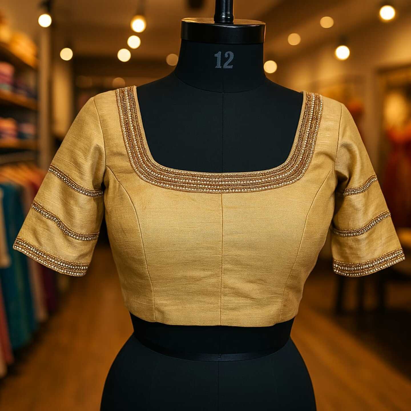 Raw Silk Bead Work 