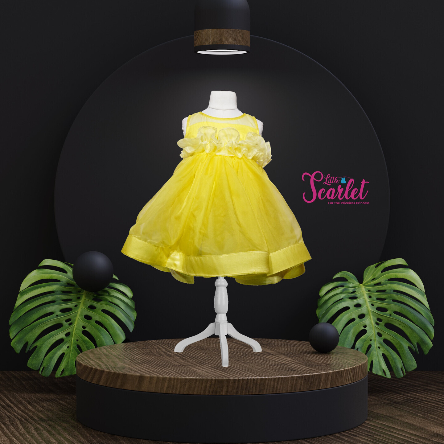 LS-0051 - Yellow Ruffle Frock