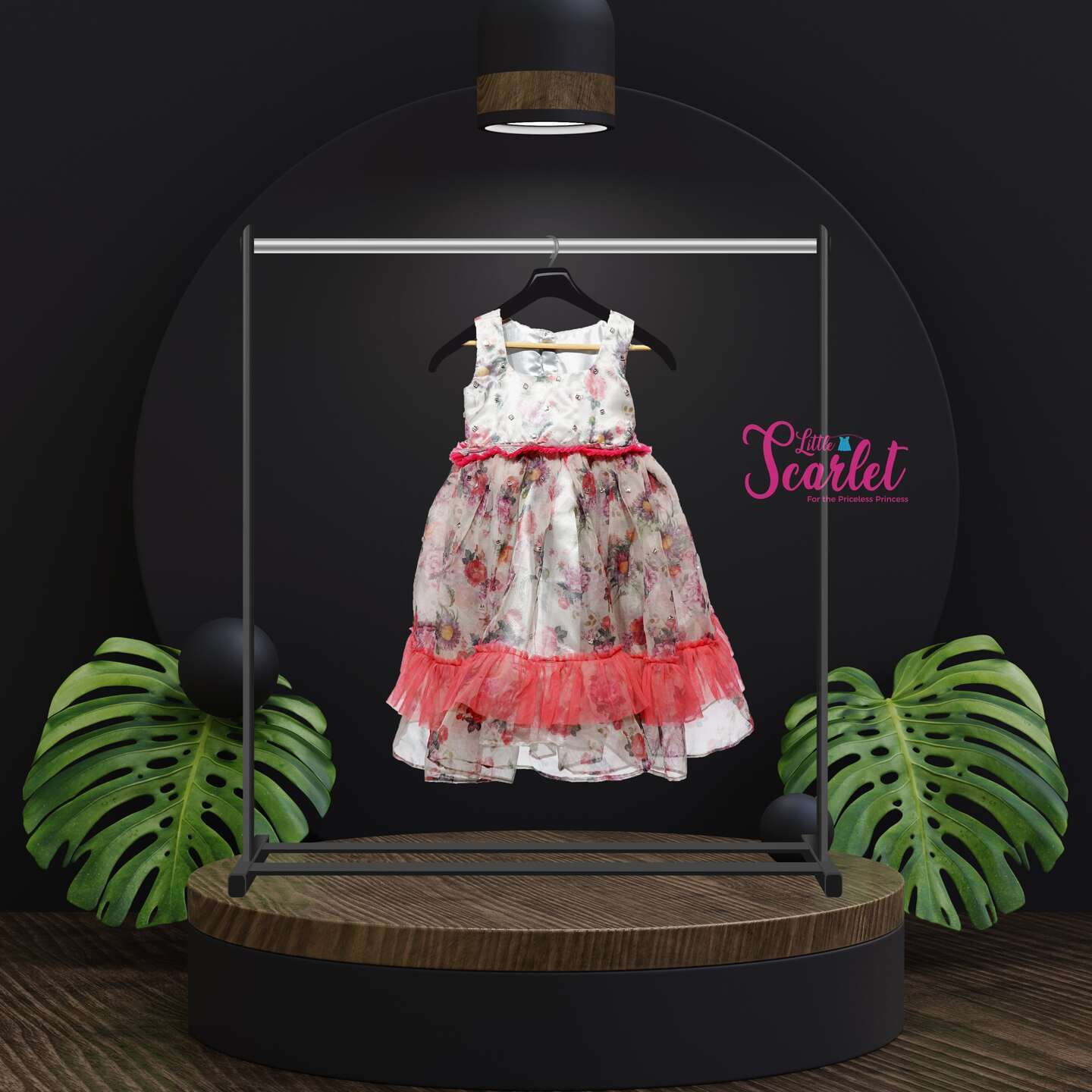LS-0067 - Floral Fit And Flare Dress