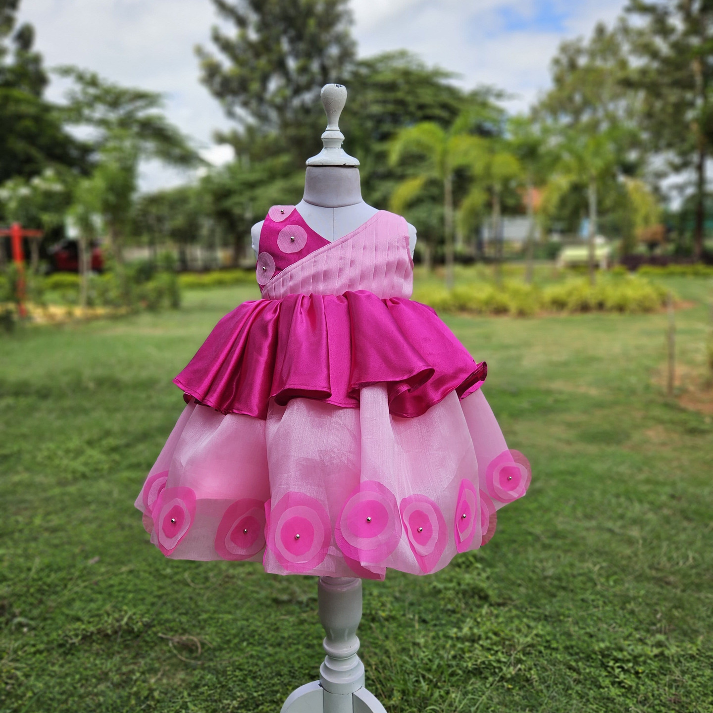 LS-0142 - Pink Organza Candy Frock