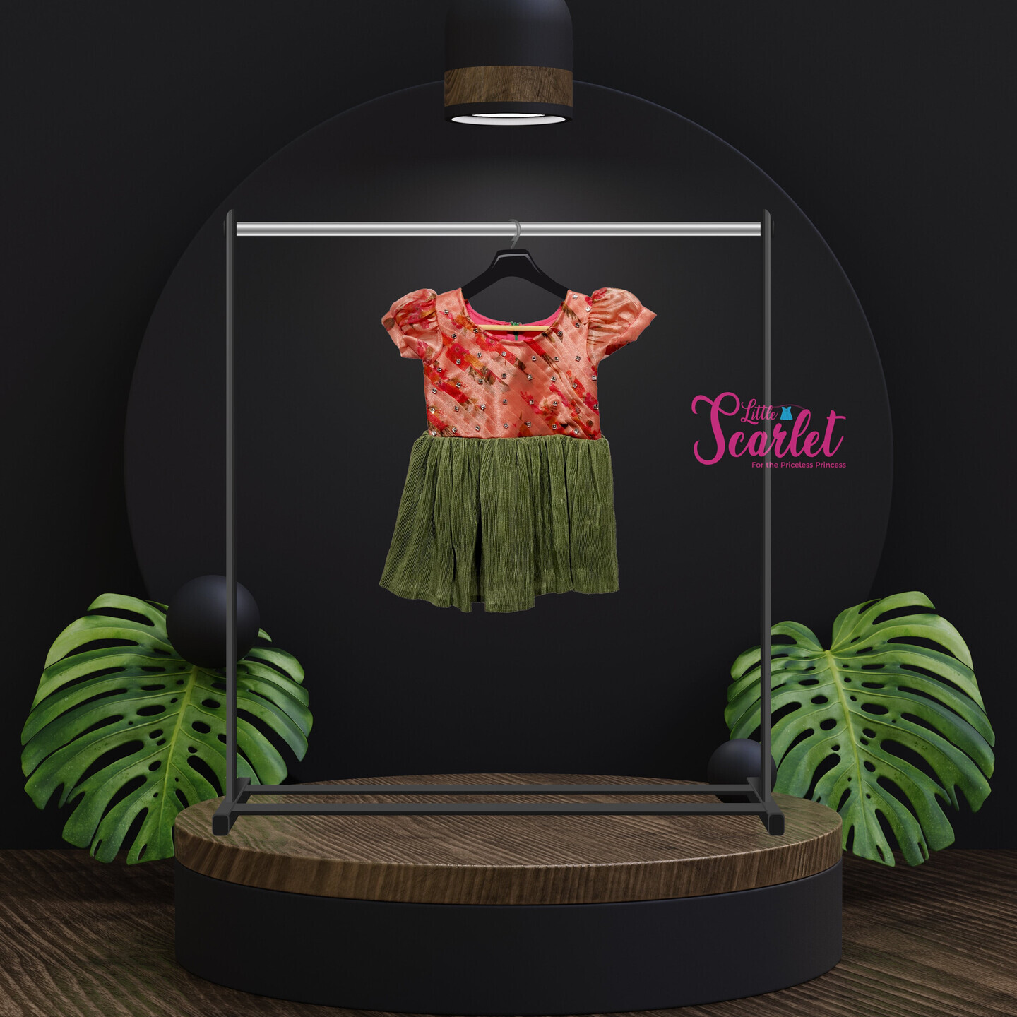LS-0060 - Red And Green Frock
