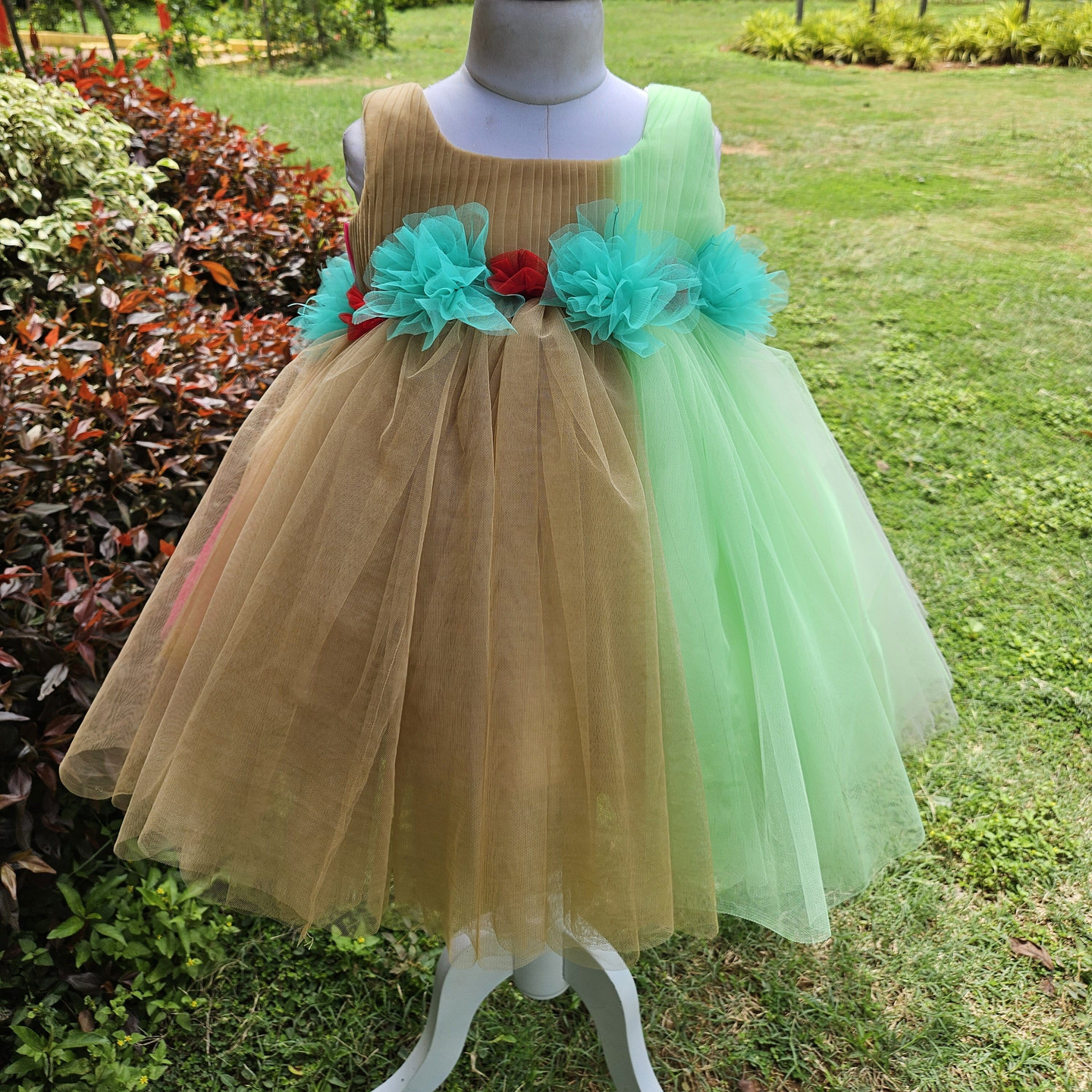 LS-0138 - Multi-Colored Net Frock