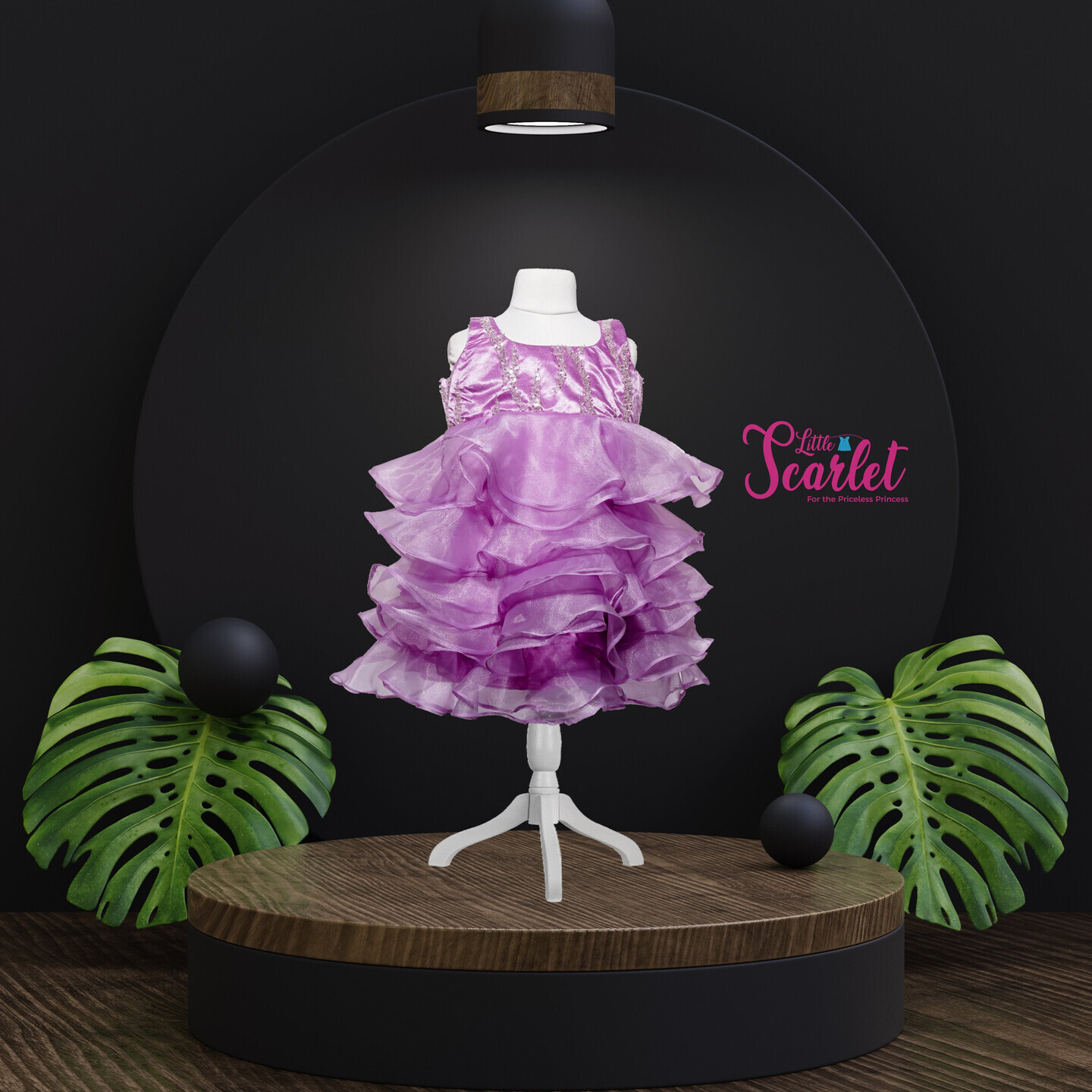 LS-0046 - Lilac Multi Tiered Frock