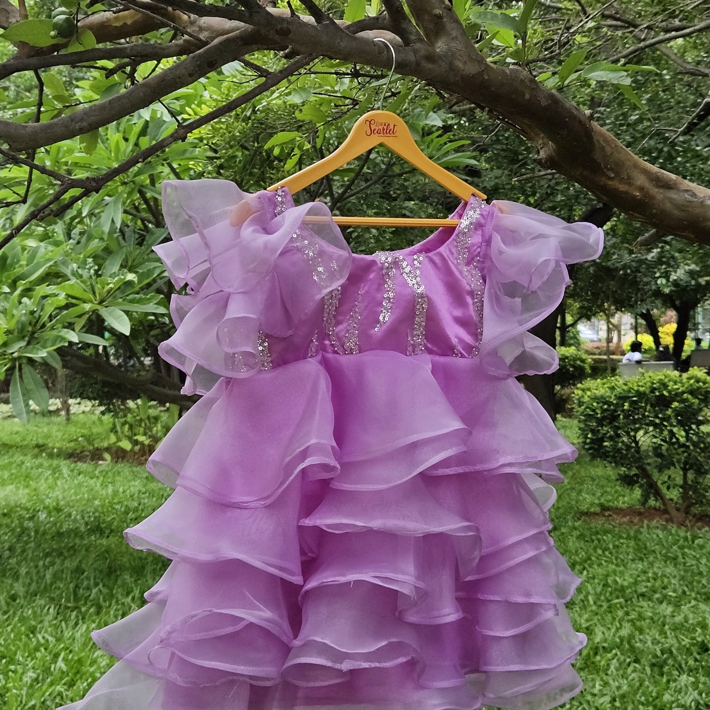 LS-0117 - Lilac Multi Tiered Frock