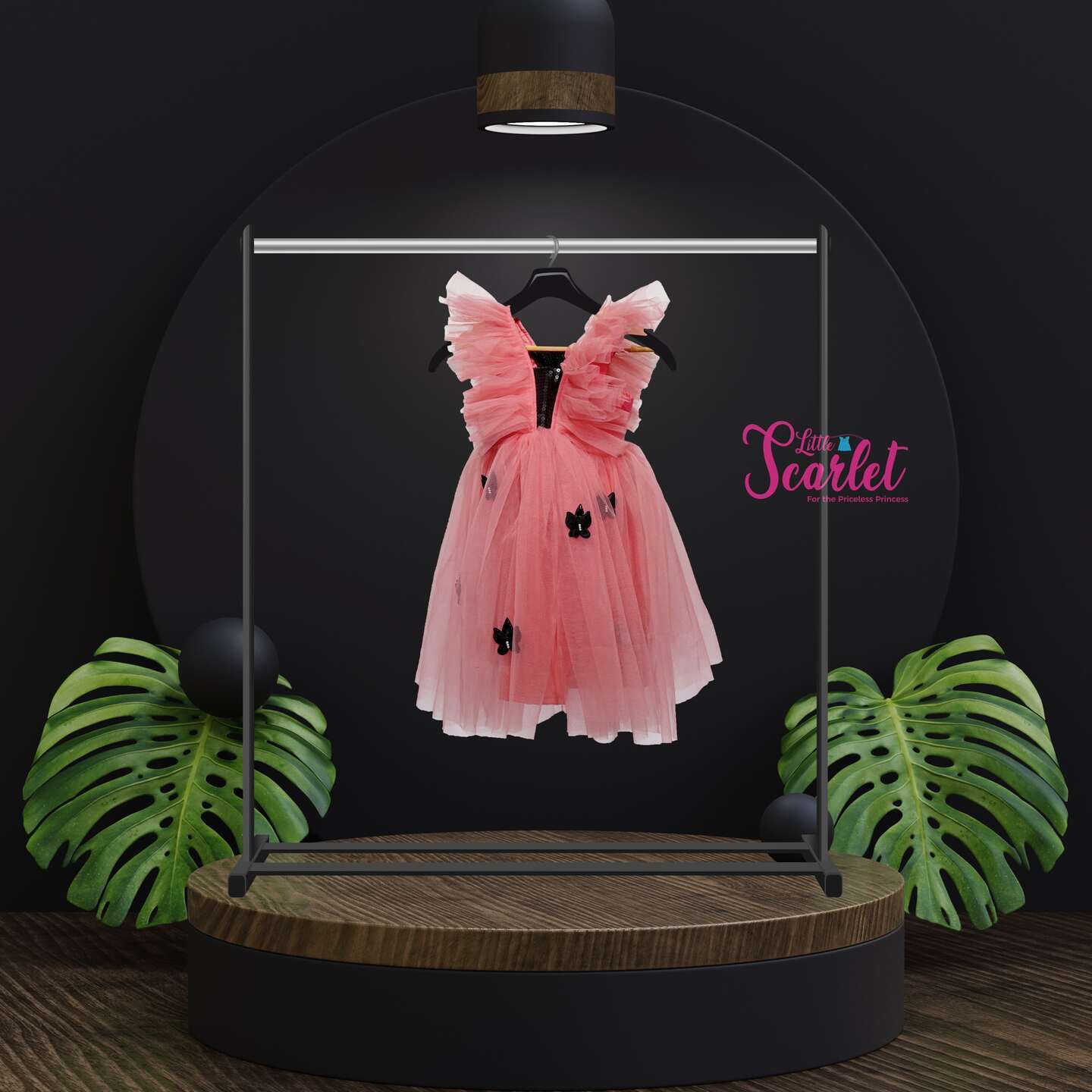 LS-0081 - Pink Butterly Frock