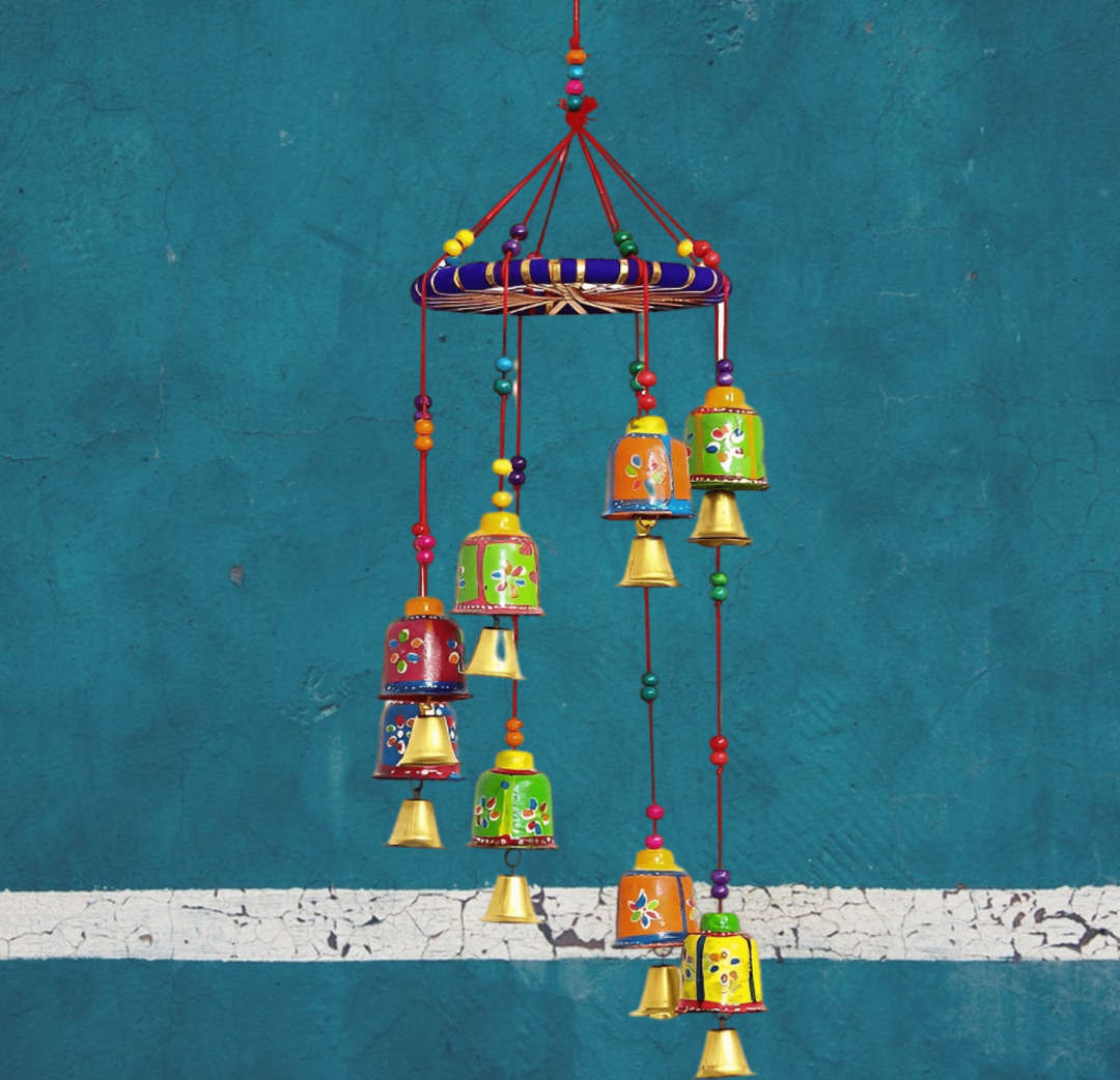 Prettify Multicolor Handcrafted Luck Chimes with Bells