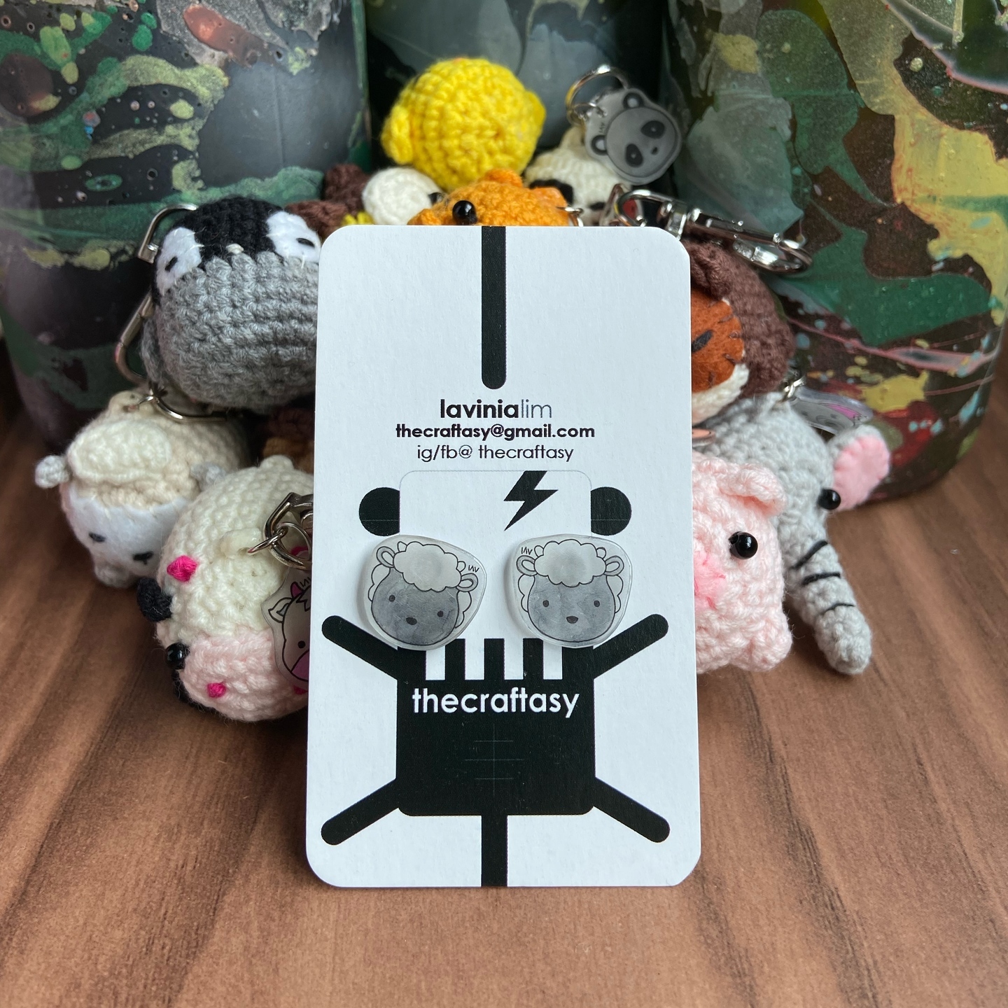 Animal Earrings - Sheep