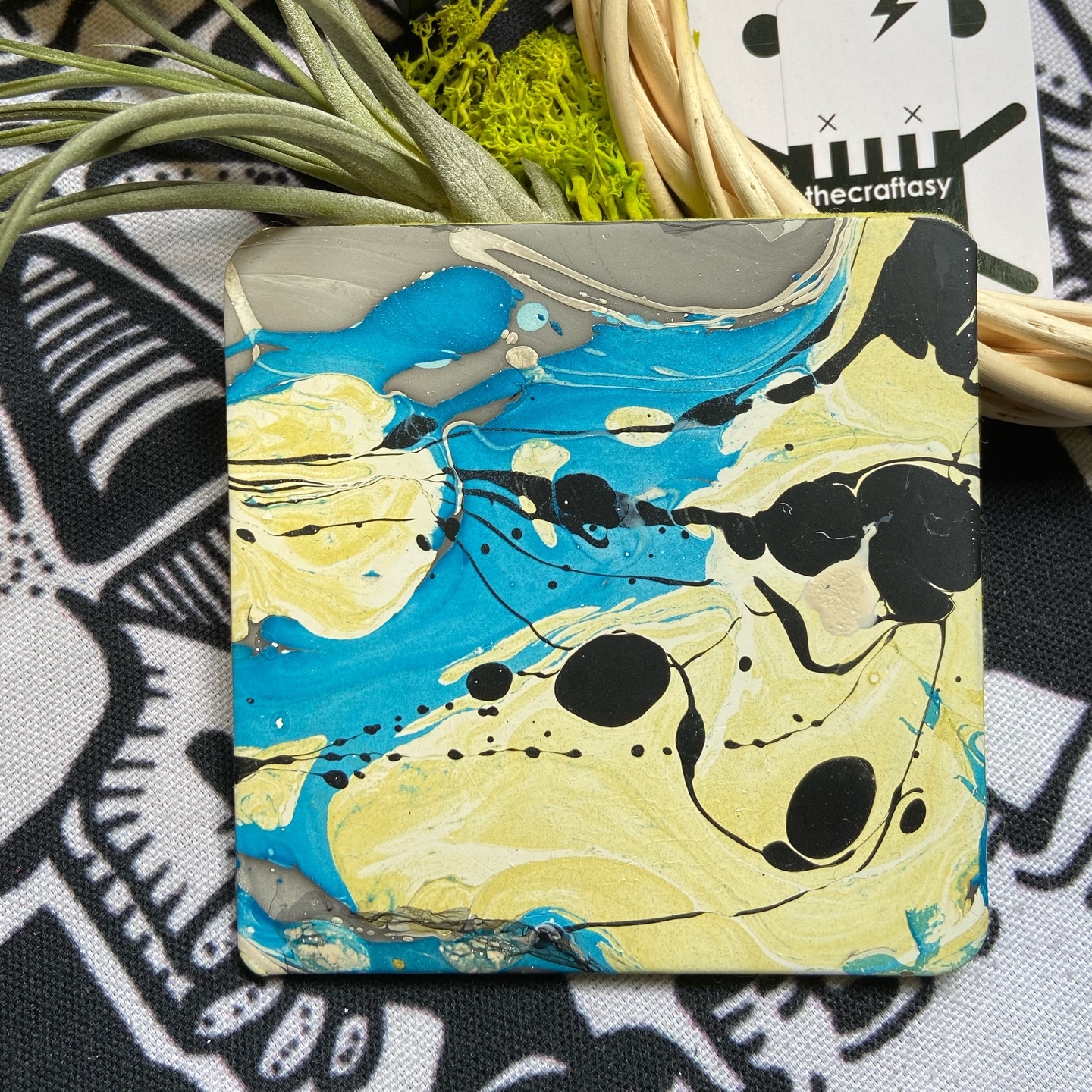Kraft paper Coaster - Lemon 01