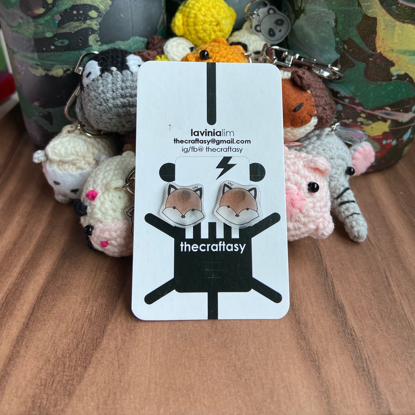 Animal Earrings - Fox